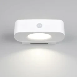 Solar-Wandleuchte Bilbao, weiß, Höhe 6 cm, Sensor, up/down