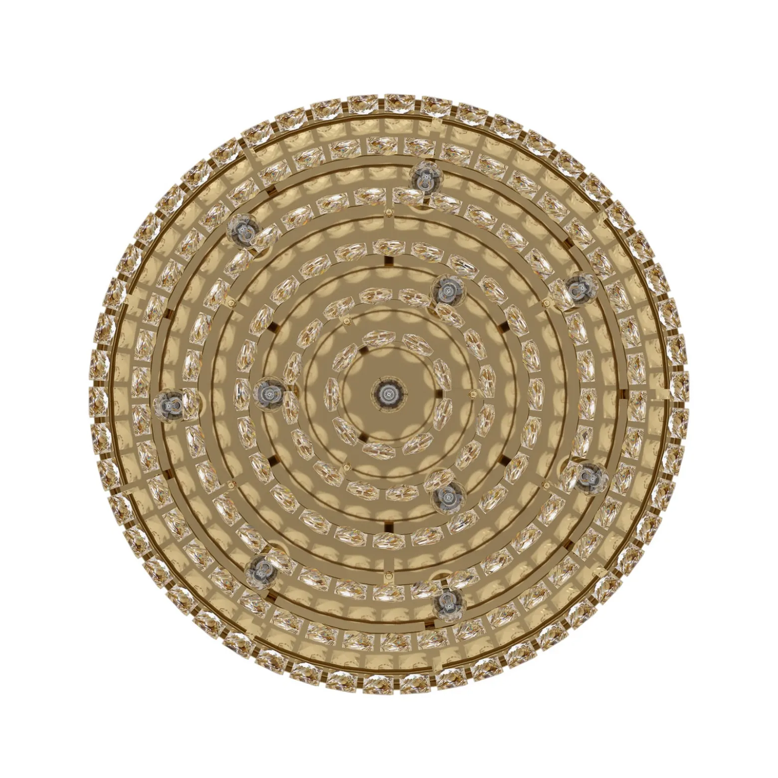 Stars of Light Deckenlampe Valparaiso, gold Ø 58 cm Metall