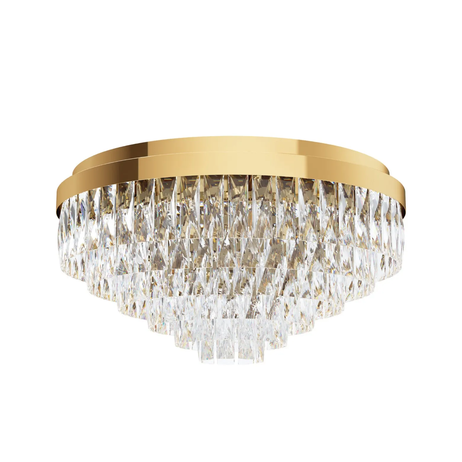 Stars of Light Deckenlampe Valparaiso, gold Ø 58 cm Metall