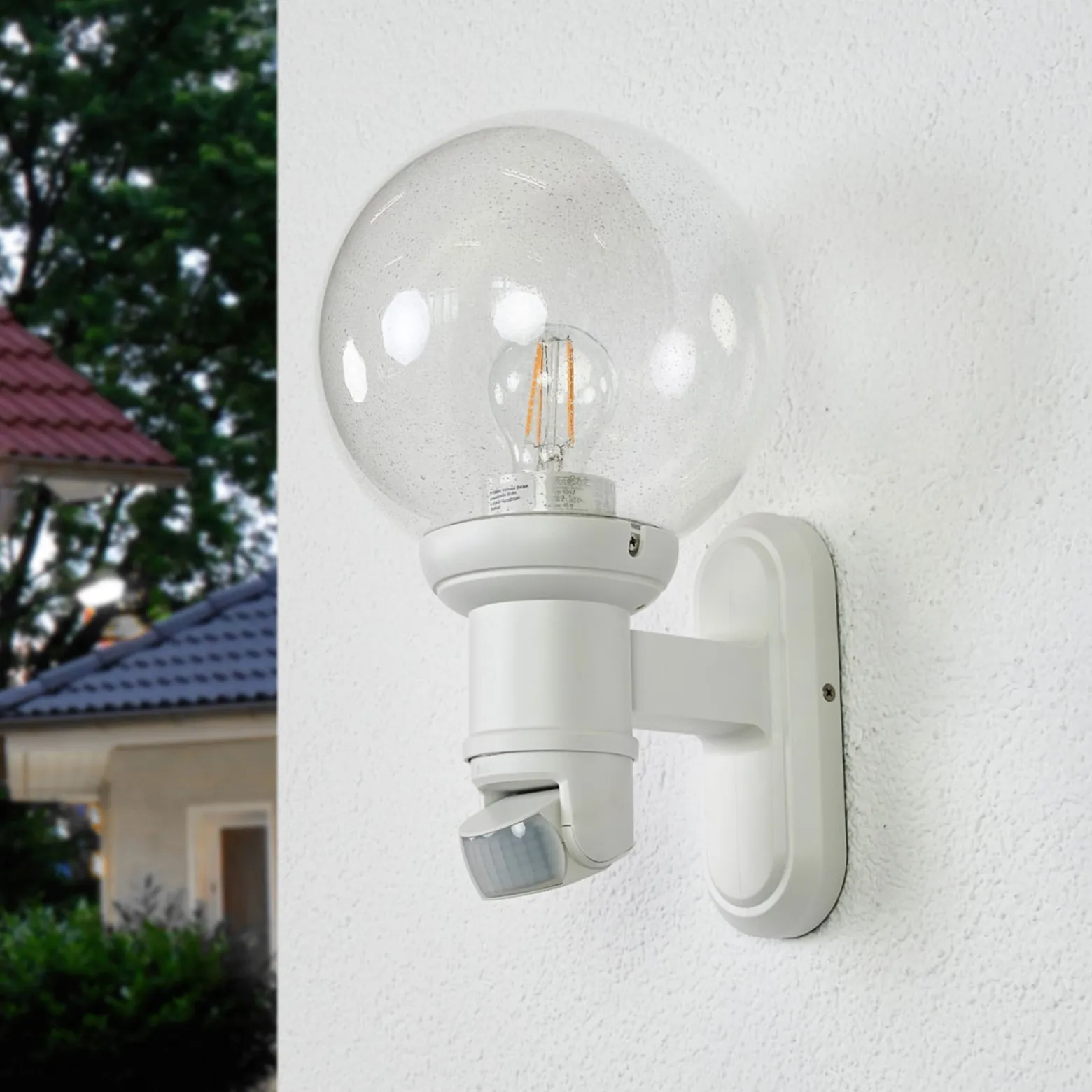 STEINEL L 560 S Sensor-Außenwandlampe weiß