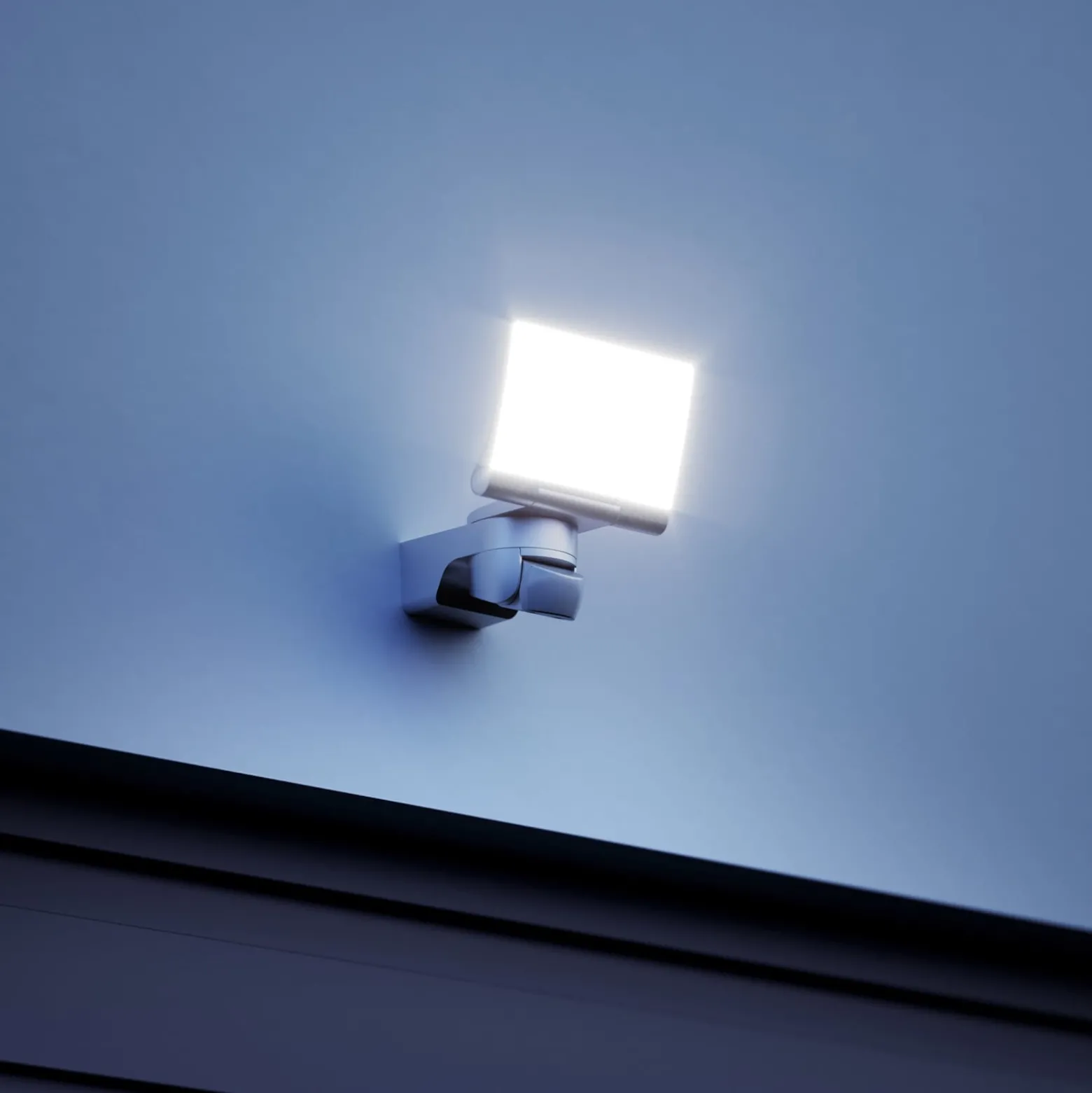 STEINEL Sensor-Außenstrahler XLED Home 2 S, weiß, IP44