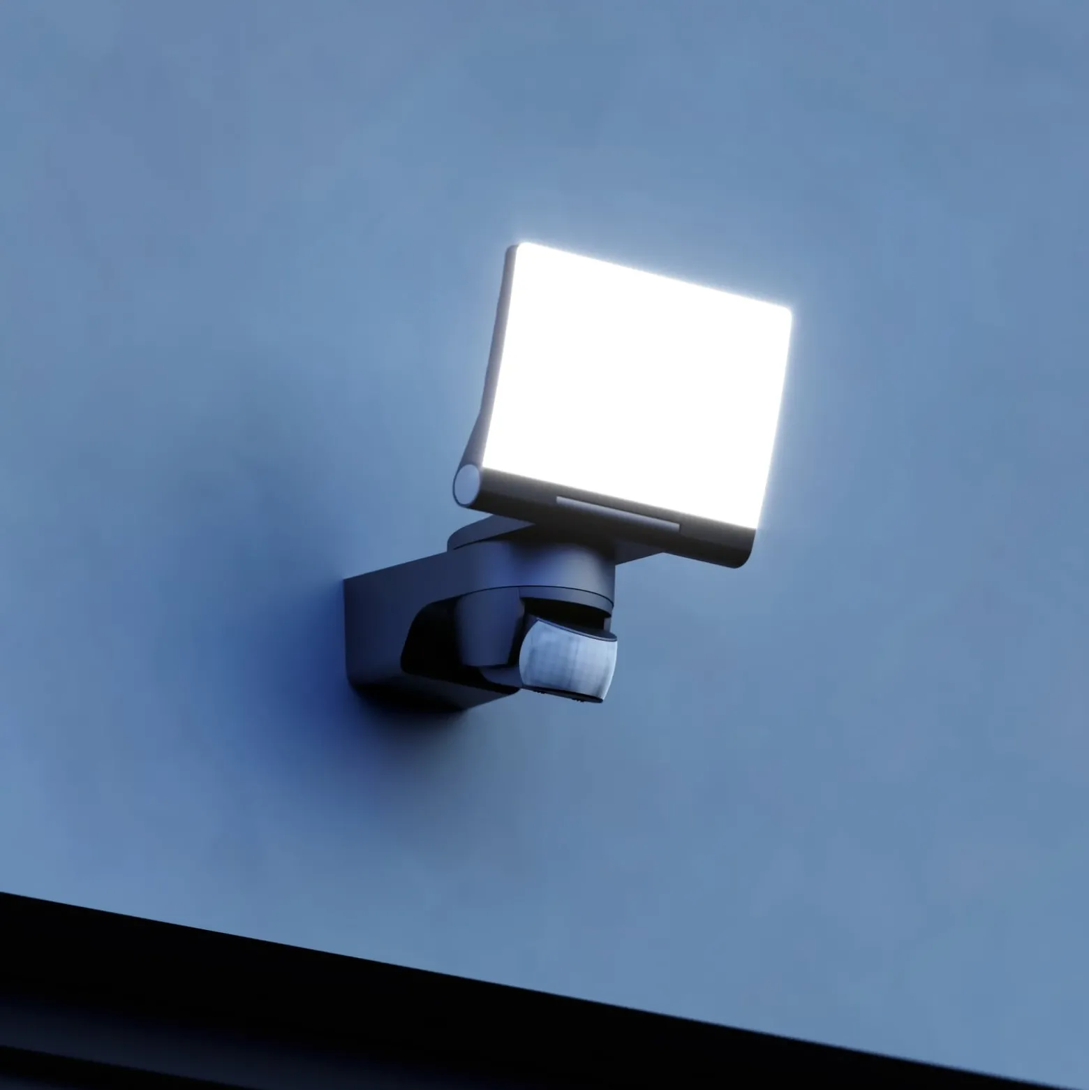 STEINEL Sensor-Außenstrahler XLED Home 2 S schwarz IP44