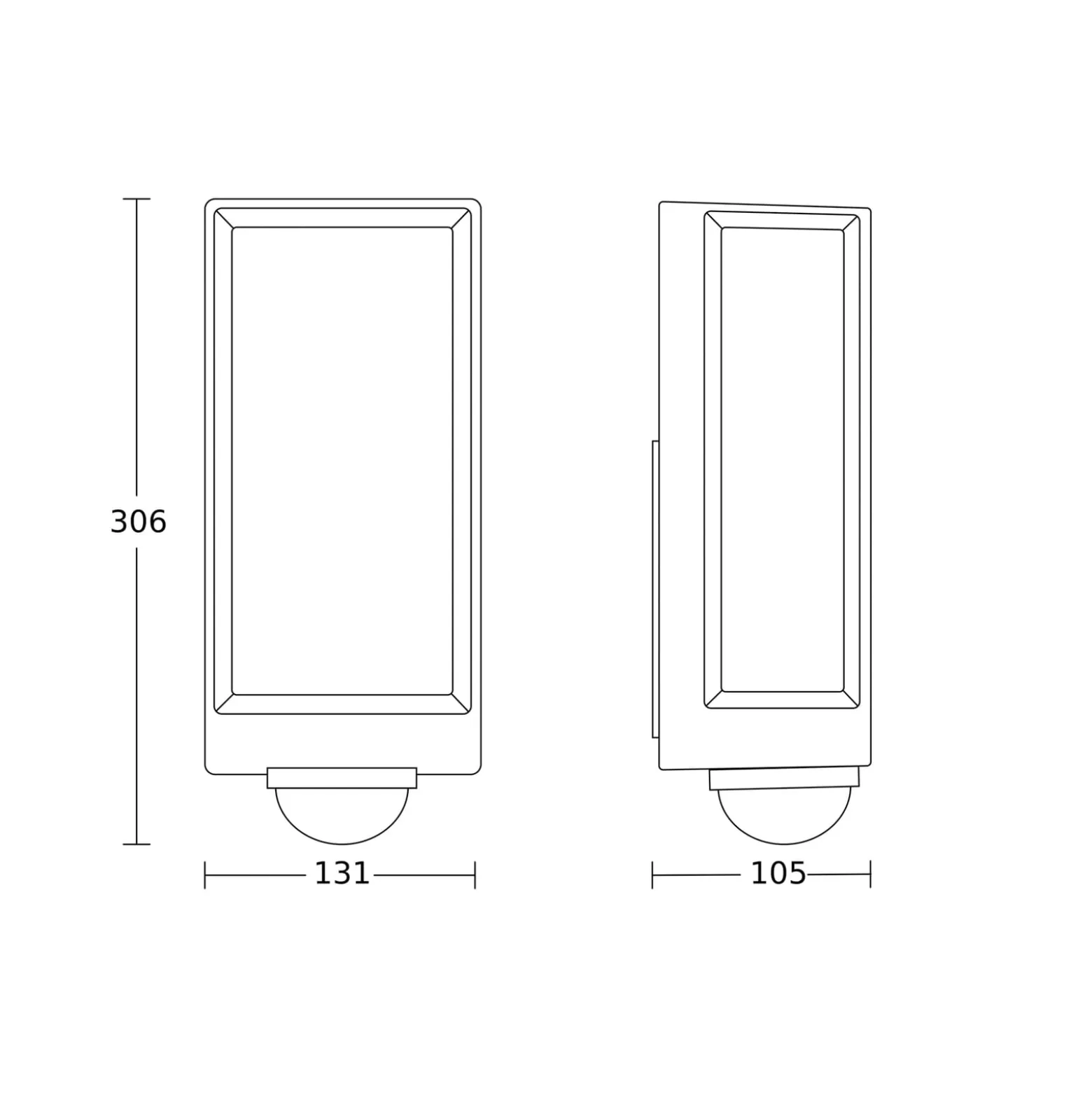 STEINEL Smart Sensor-Außenwandlampe L42 SC anthrazit