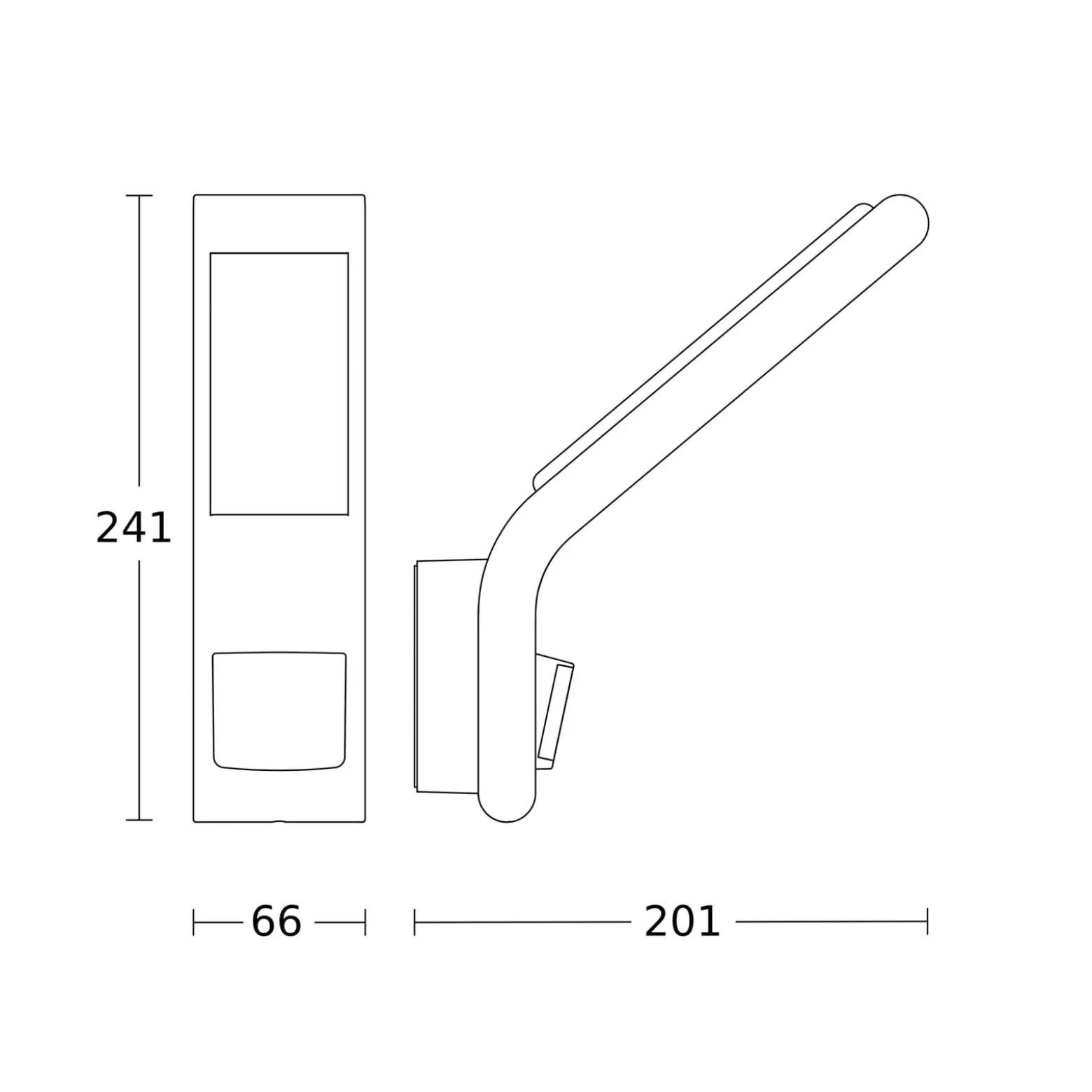 STEINEL XLED slim S Außenwandlampe anthrazit
