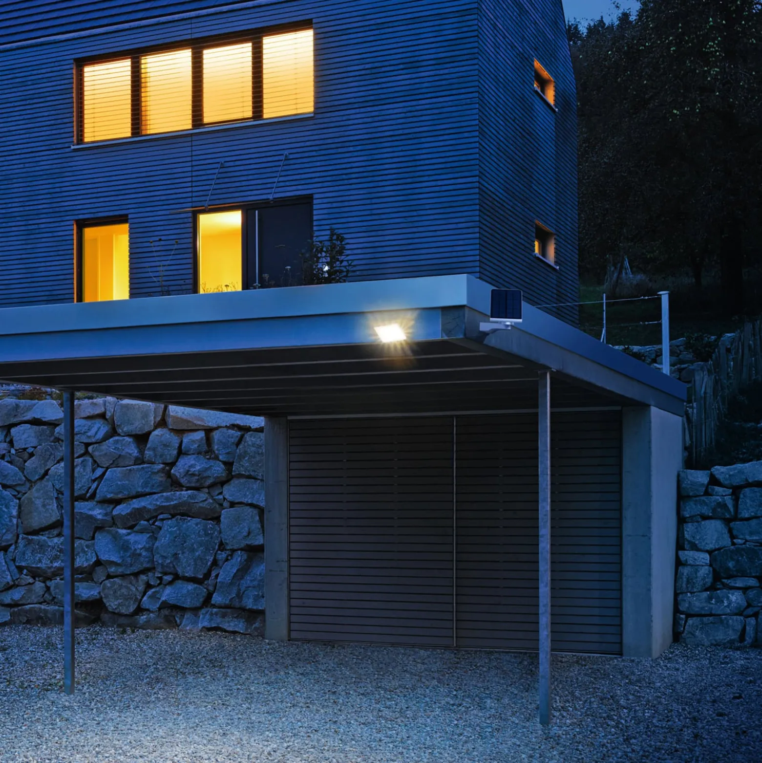 STEINEL XSolar L-S Solar-LED-Außenwandlampe weiß