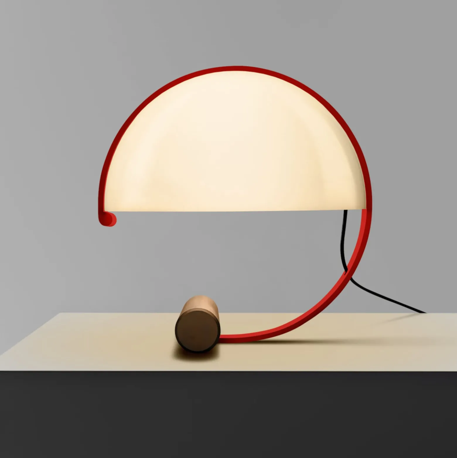 Stilnovo Meta LED-Tischlampe inkl. E27-LED rot