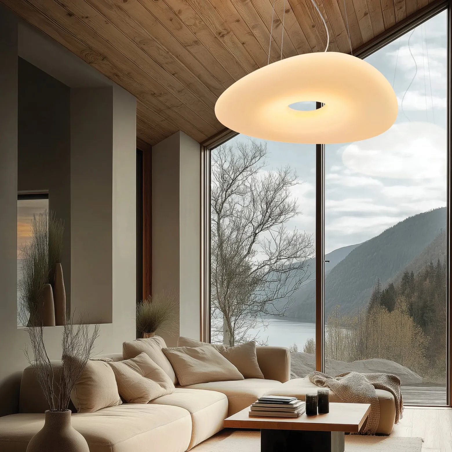 Stilnovo Mr. Magoo LED-Hängeleuchte, Phase, Ø 76cm