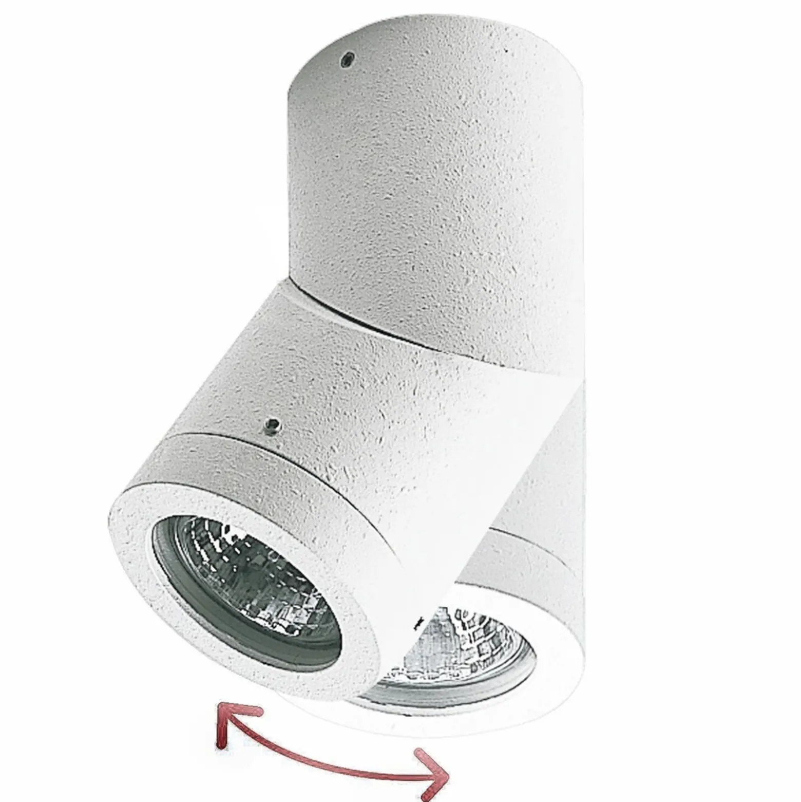 Strahler Soleo, weiß, IP44, schwenkbar, Aluminium