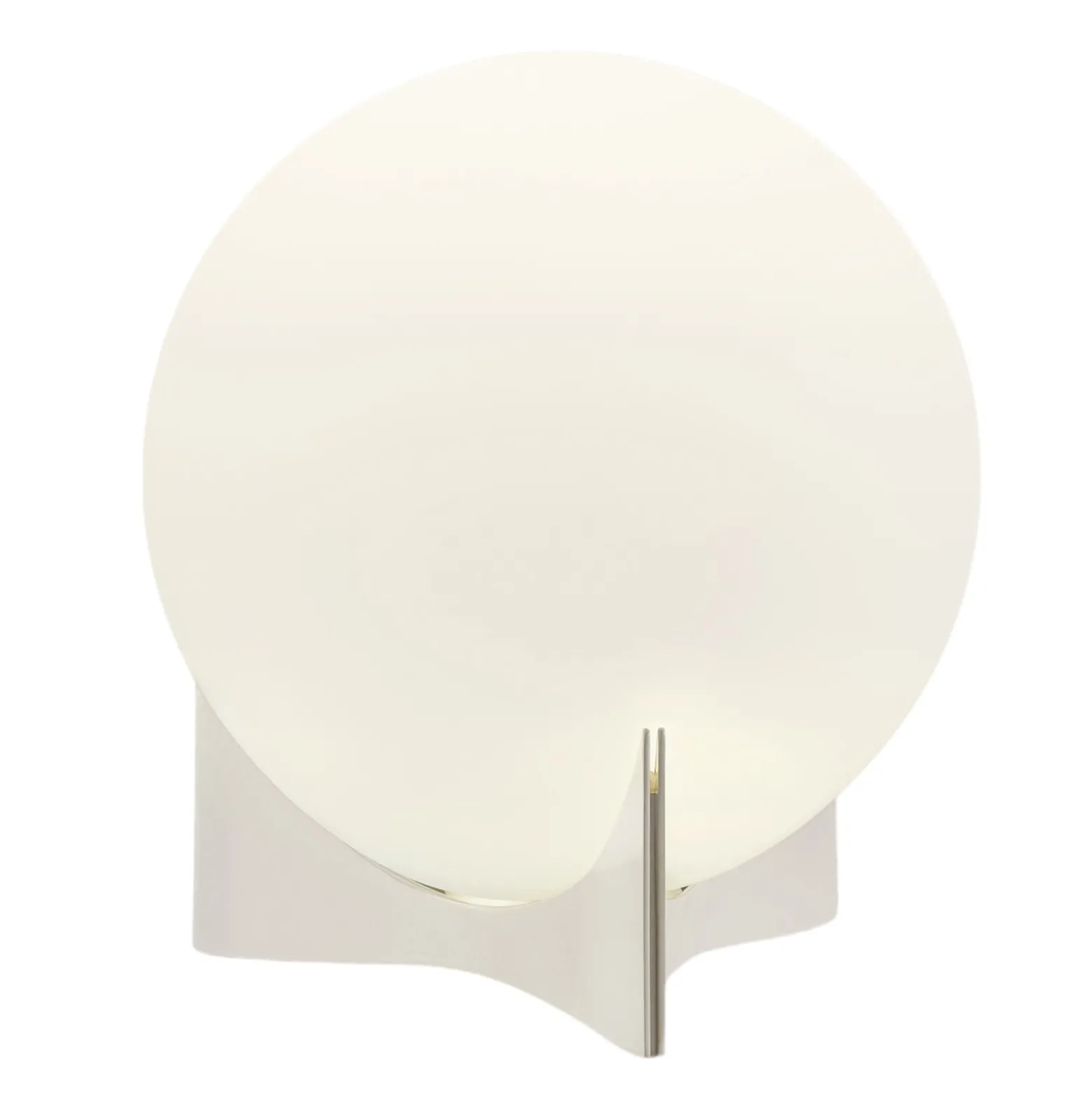 Terzani Tischleuchte Oscar, weiß, Ø 20 cm, Glas
