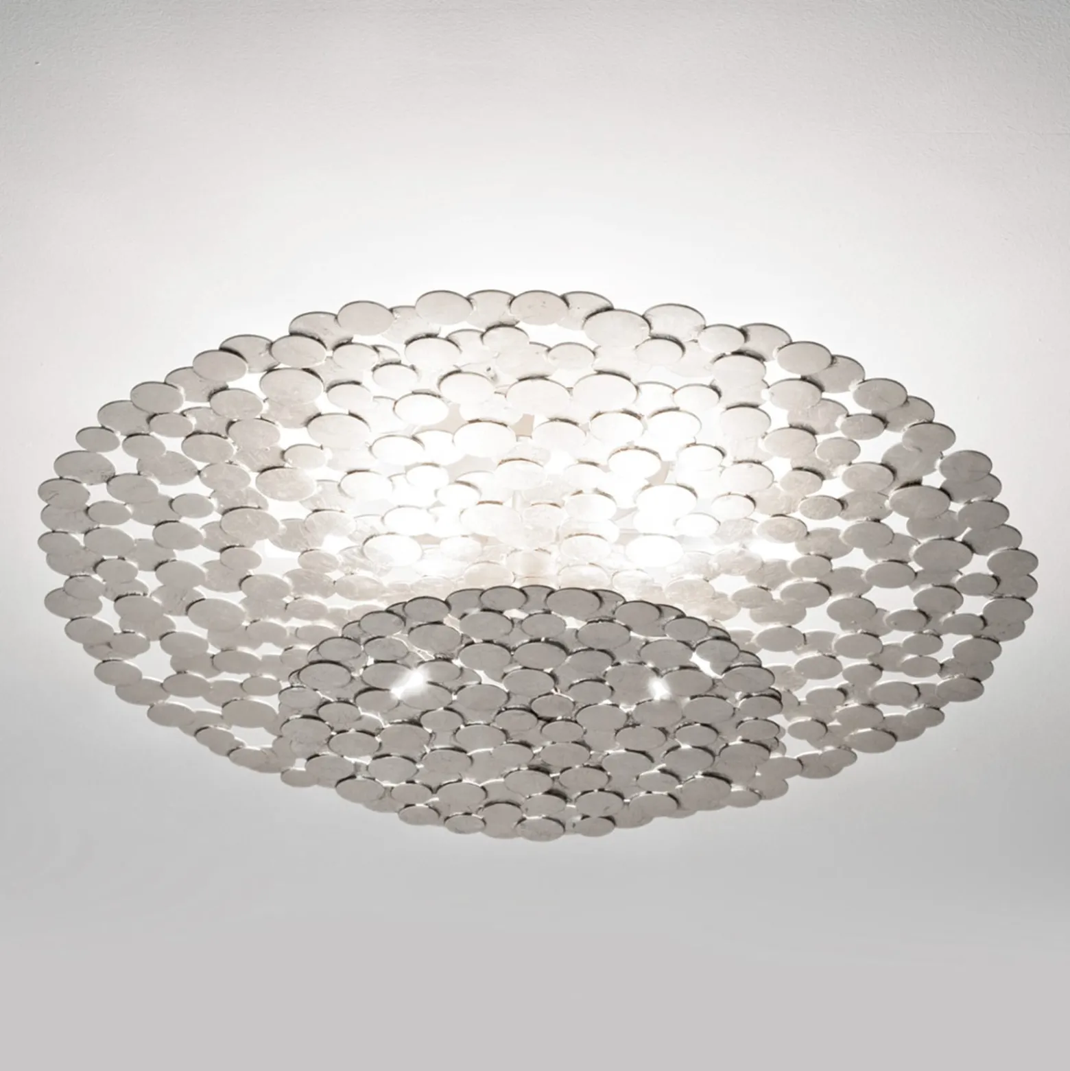 Terzani Tresor Designer-Deckenleuchte 60cm silber
