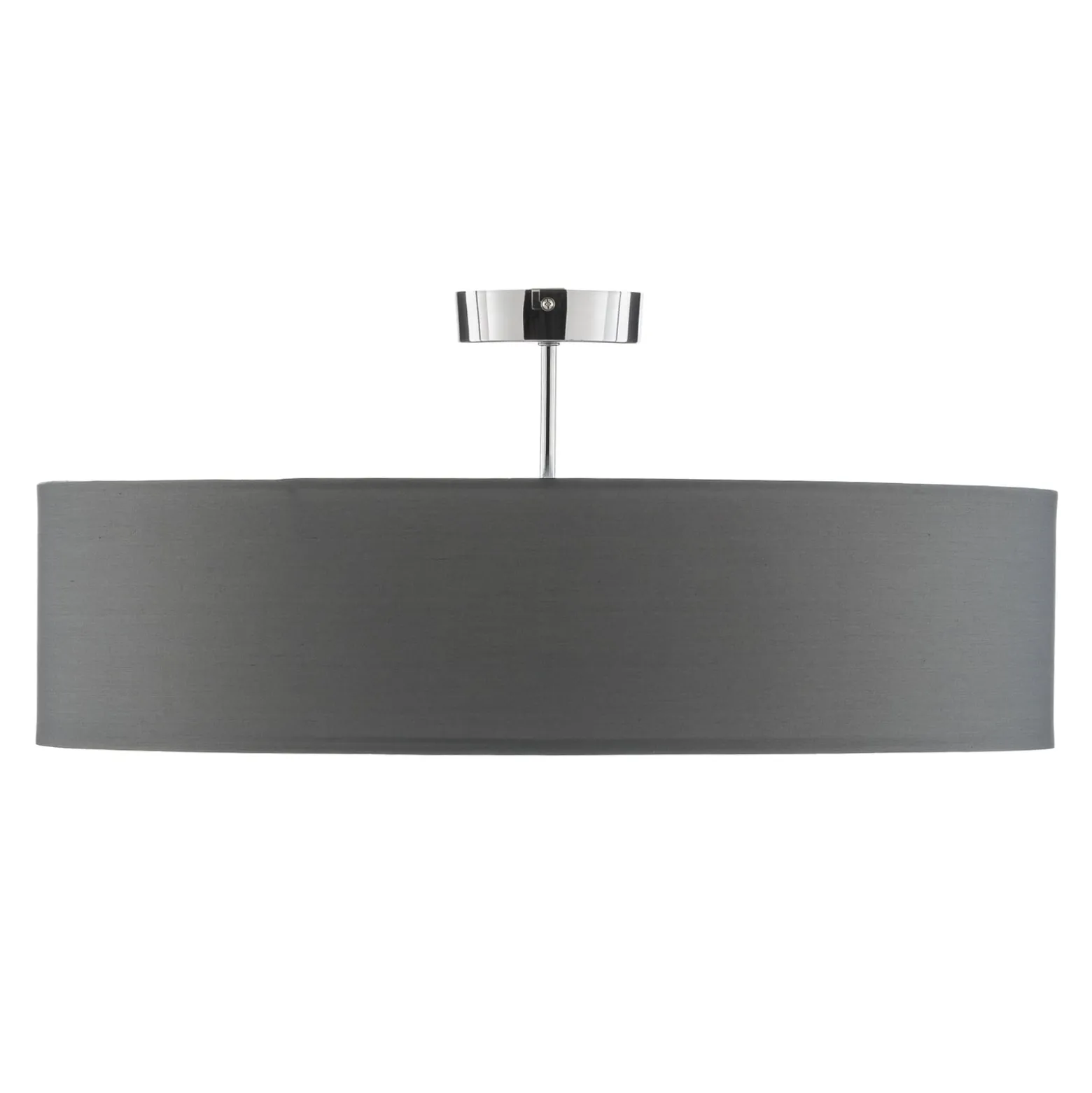 Textil-Deckenlampe Andria, 60 cm, hellgrau