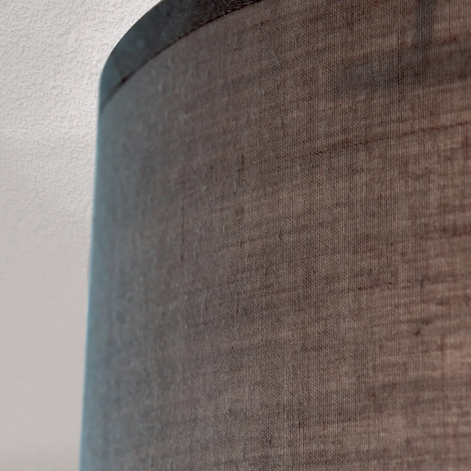 Textil-Deckenleuchte Seda, braun
