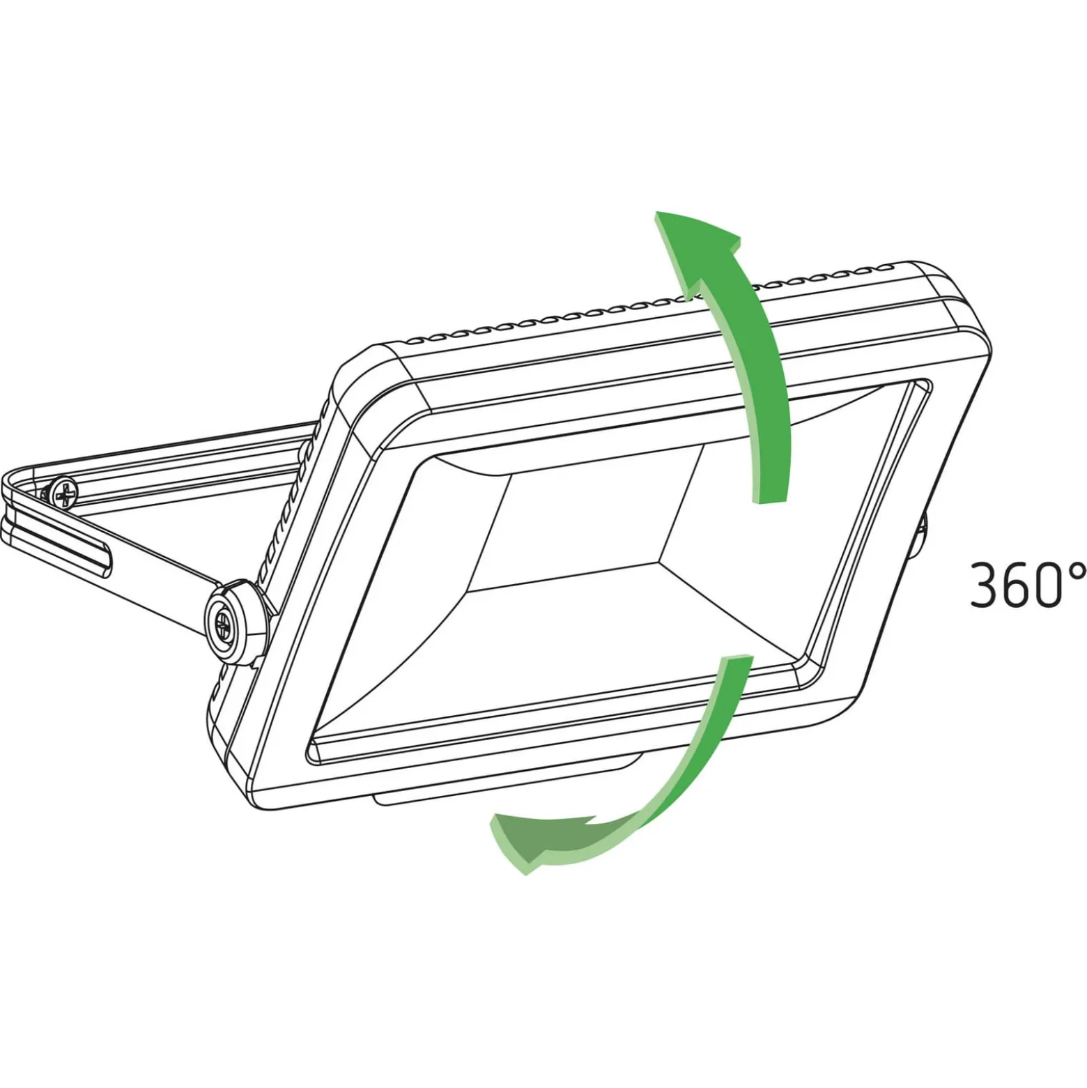Theben LED-Außenstrahler theLeda B100L W, weiß, 3000K, 100 W