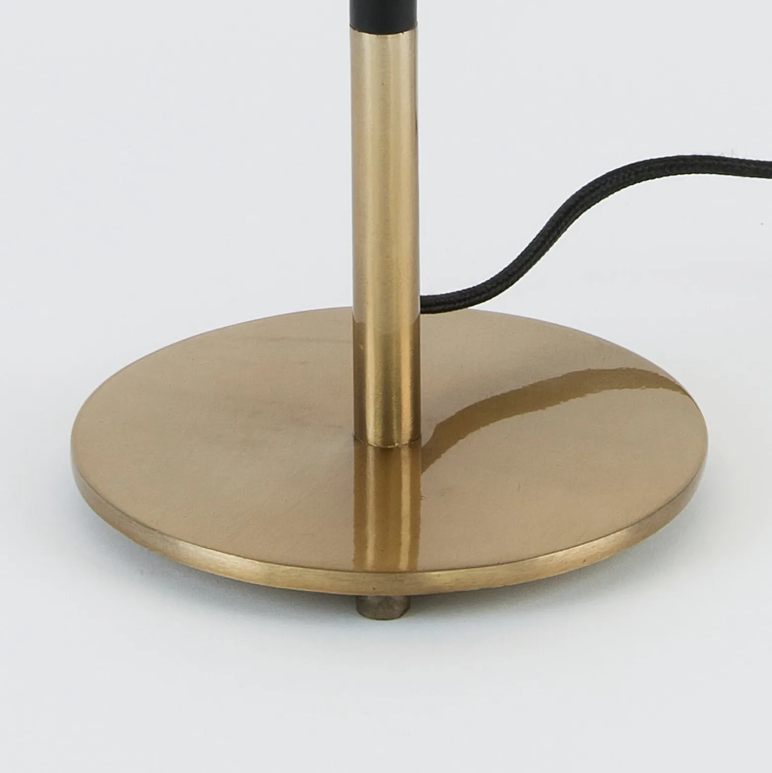 Tischlampe ENZIO, schwarz/gold, Höhe 59 cm Metall/Kunststoff