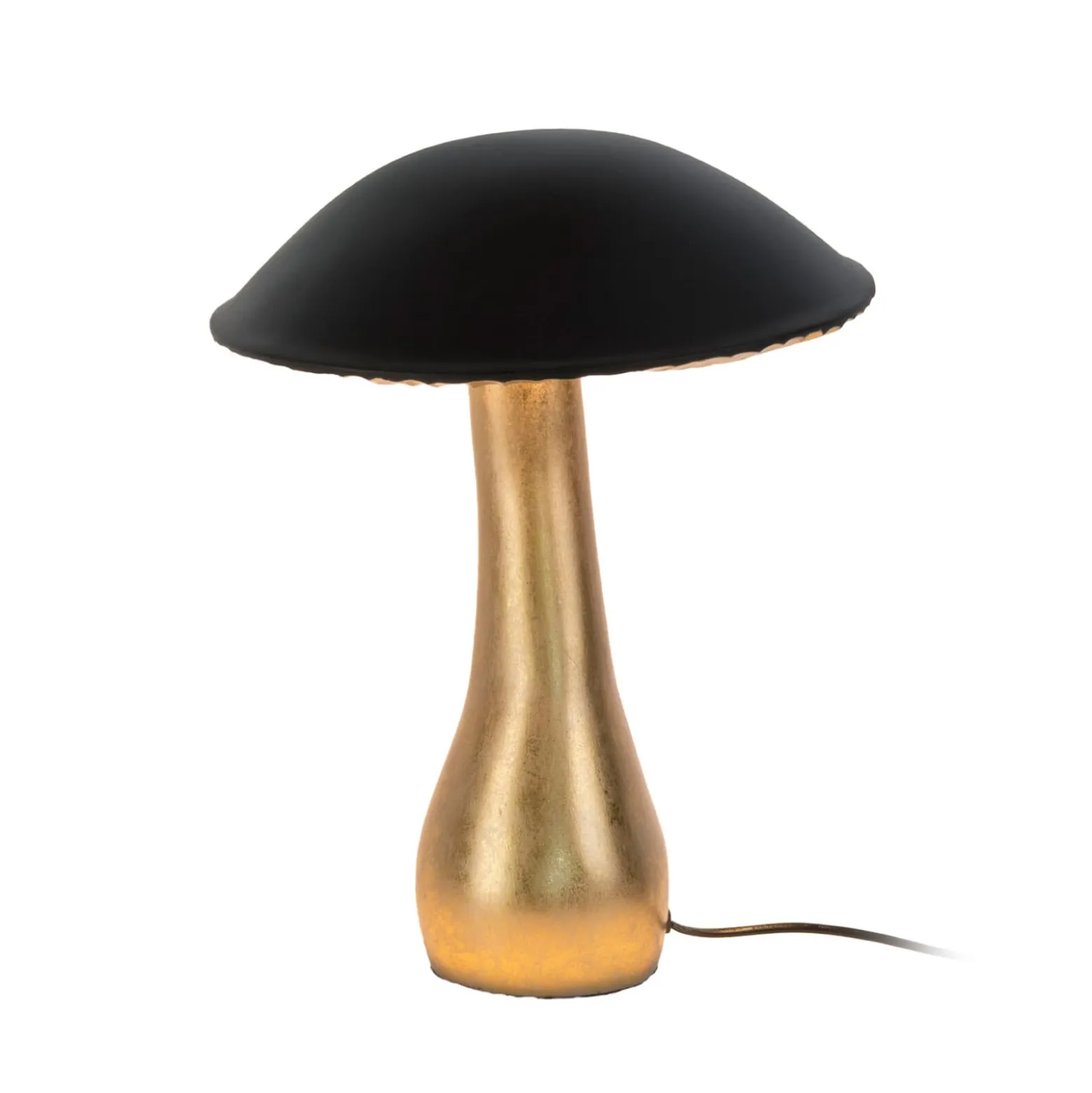 Tischlampe FORTUNELLO, schwarz/gold, Höhe 40 cm, Metall 5xG4