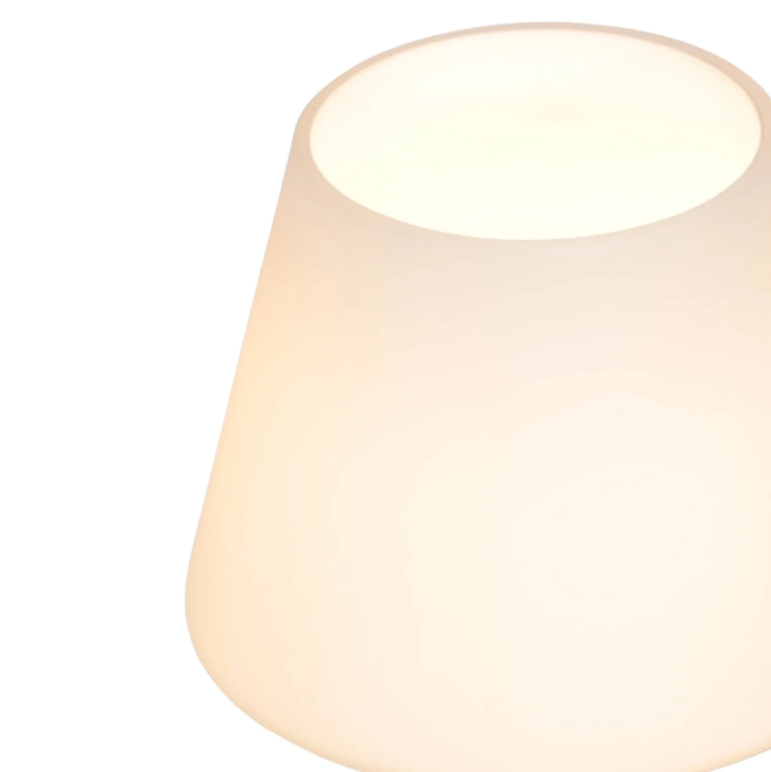 Tischleuchte Ancilla, creme, Höhe 33 cm, Metall, Glas, E14