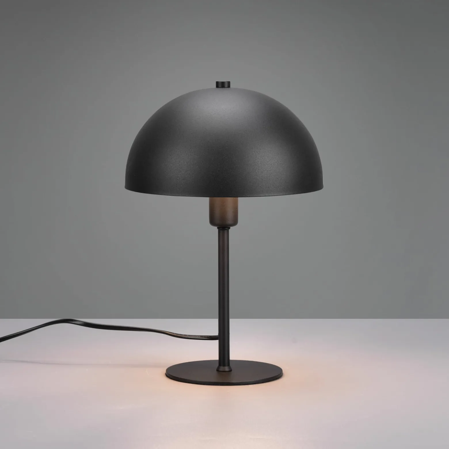Tischleuchte Nola, schwarz/gold, Höhe 30 cm, Metall