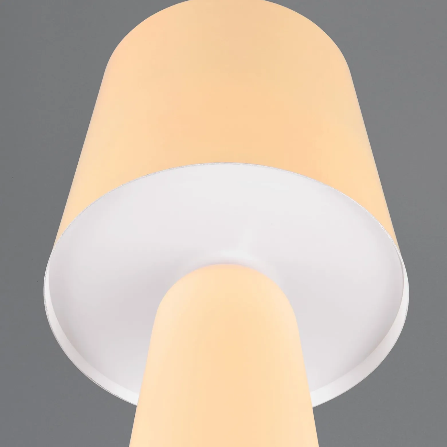 Tischleuchte Nubian, beige, Höhe 40 cm, Metall, E27