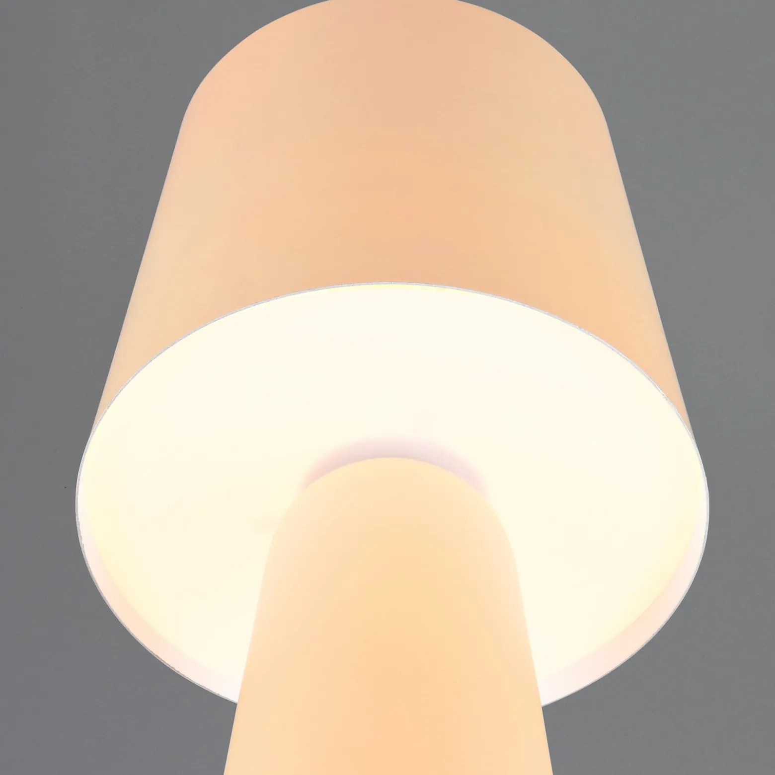 Tischleuchte Nubian, beige, Höhe 40 cm, Metall, E27