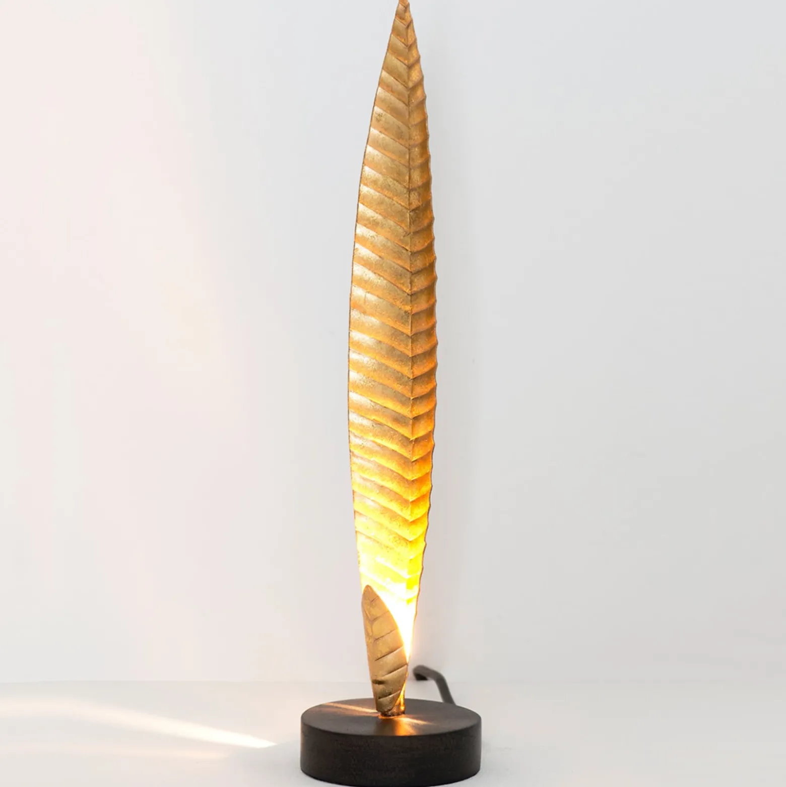 Tischleuchte Penna gold Höhe 38 cm