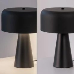 Tischleuchte PENTO, schwarz, Höhe 35 cm, Metall, E27