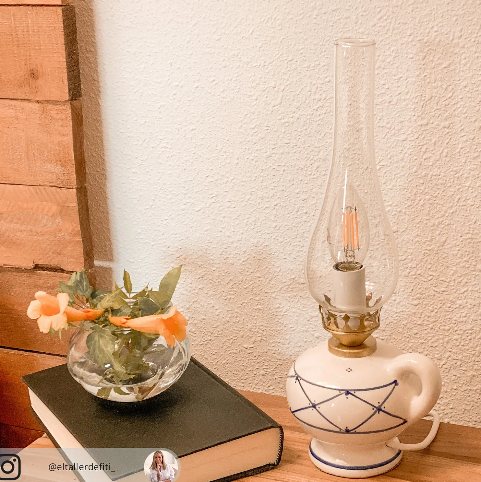Tischleuchte Rustico im Landhausstil
