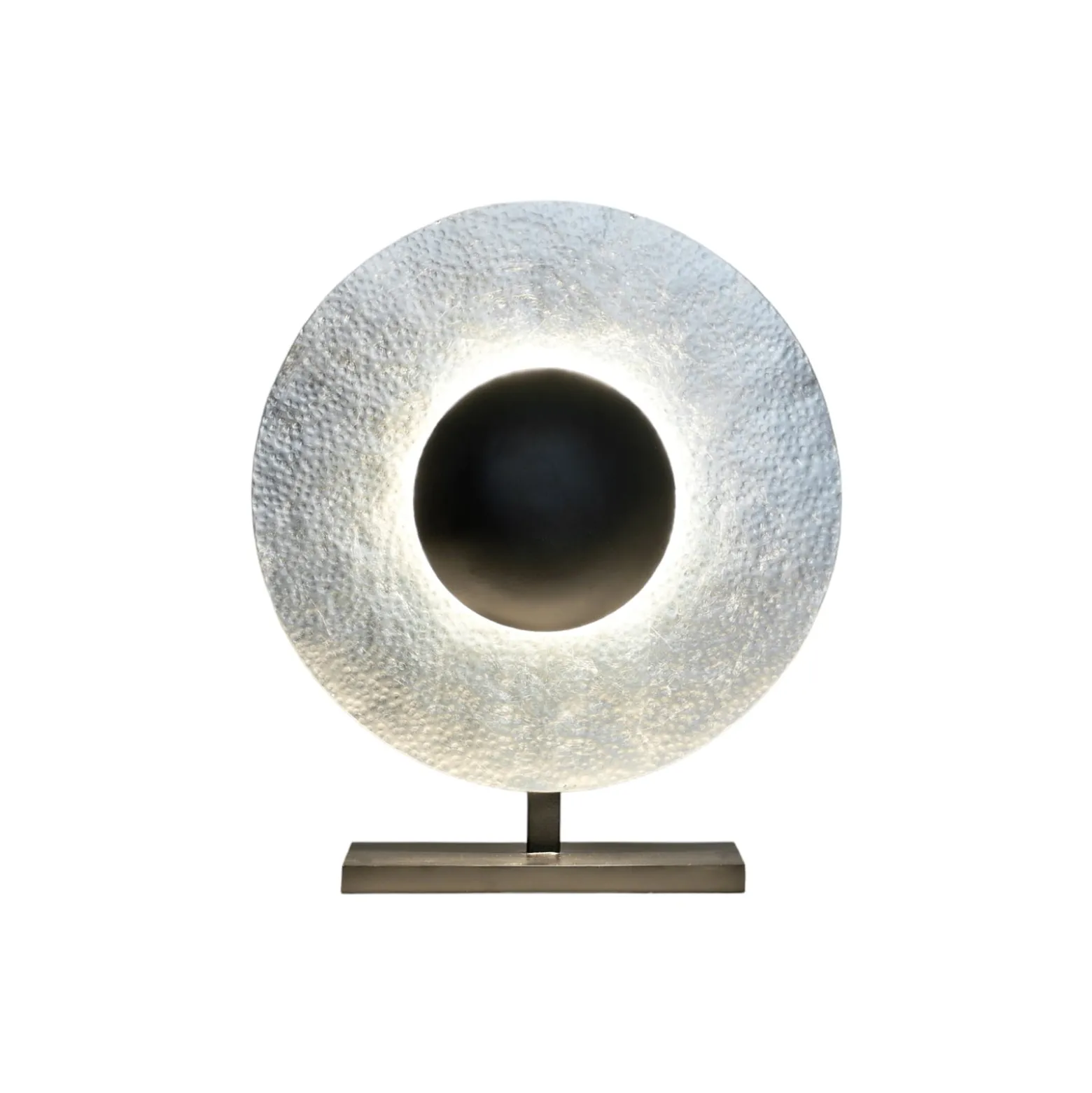 Tischleuchte Satellite Höhe 52cm silber/schwarz