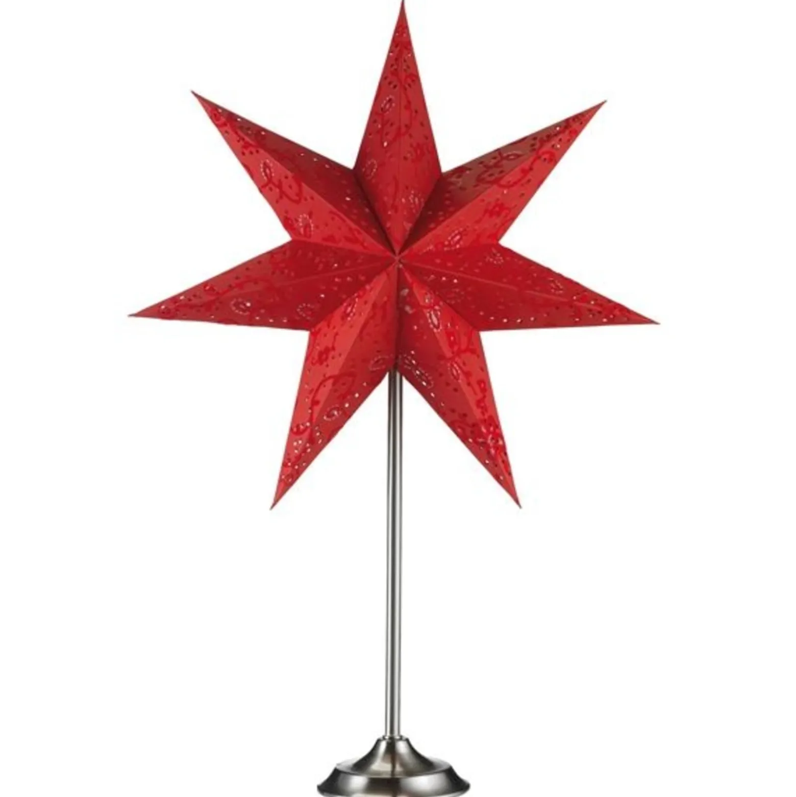 Tischleuchte Stern Aratorp in Rot, 45 x 64 cm