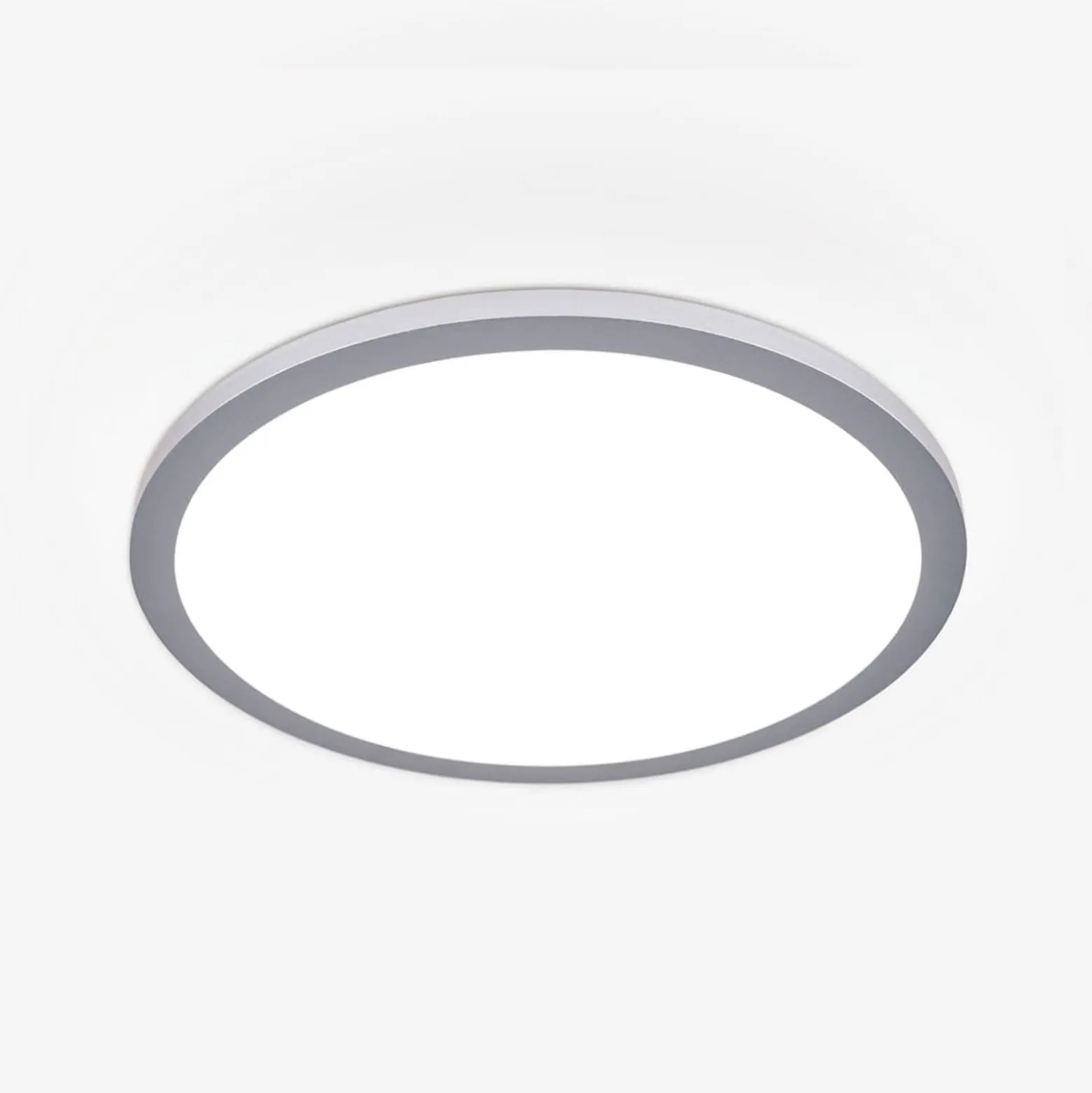 Titanfarbene LED-Deckenlampe Aria, dimmbar - 40 cm
