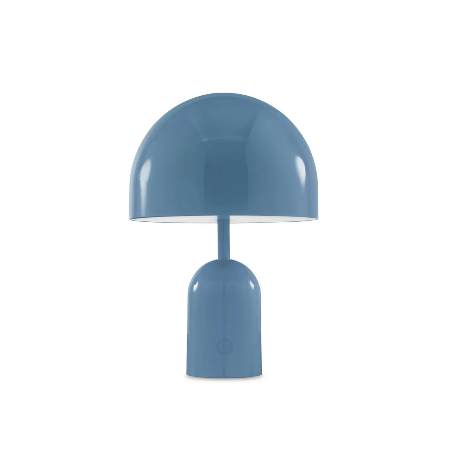 Tom Dixon Akku-Tischlampe BELL PORTABLE, hellblau 28 cm IP44