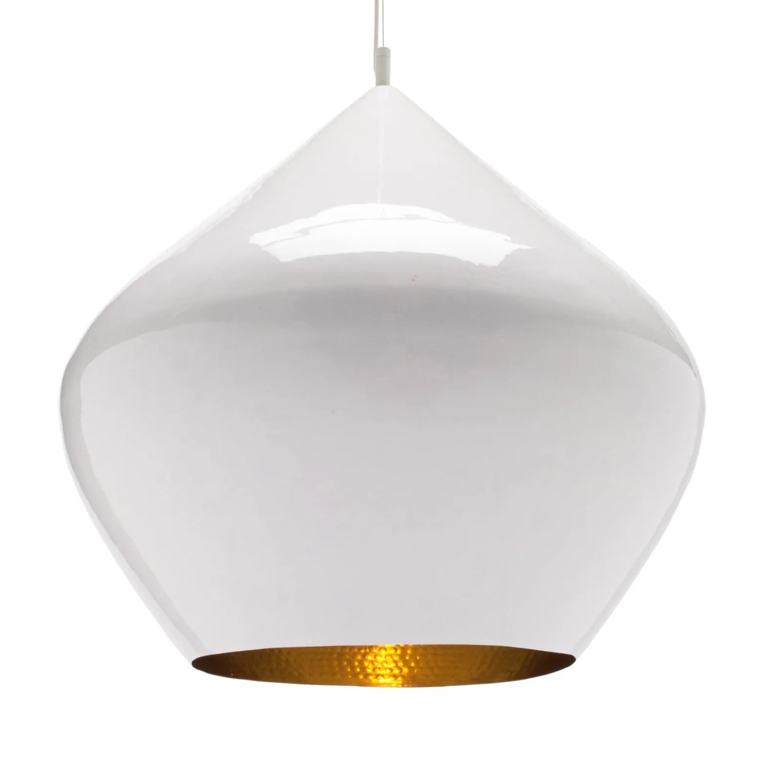 Tom Dixon Beat Stout LED-Pendelleuchte, weiß