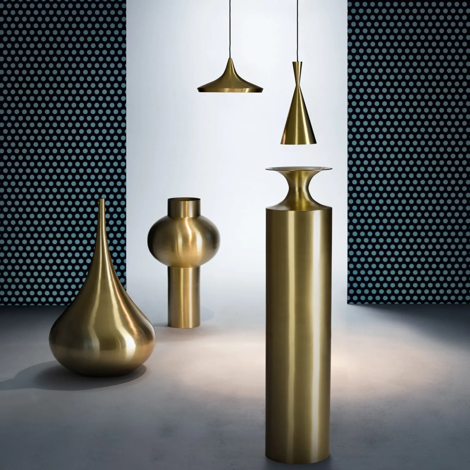 Tom Dixon Beat Wide LED-Hängeleuchte, messing