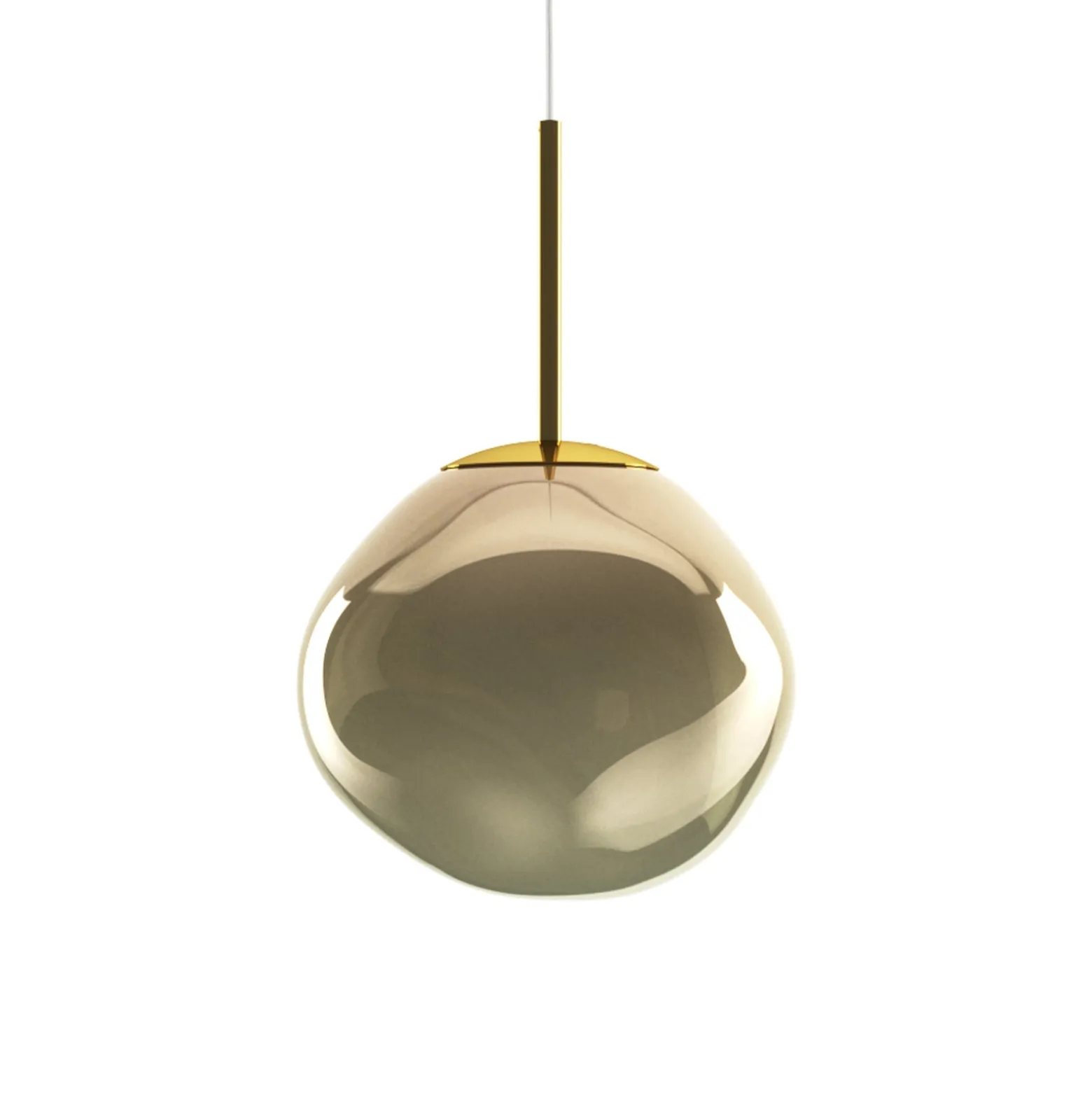 Tom Dixon Hängeleuchte Melt, Ø 28 cm, bronzefarben, Fassung