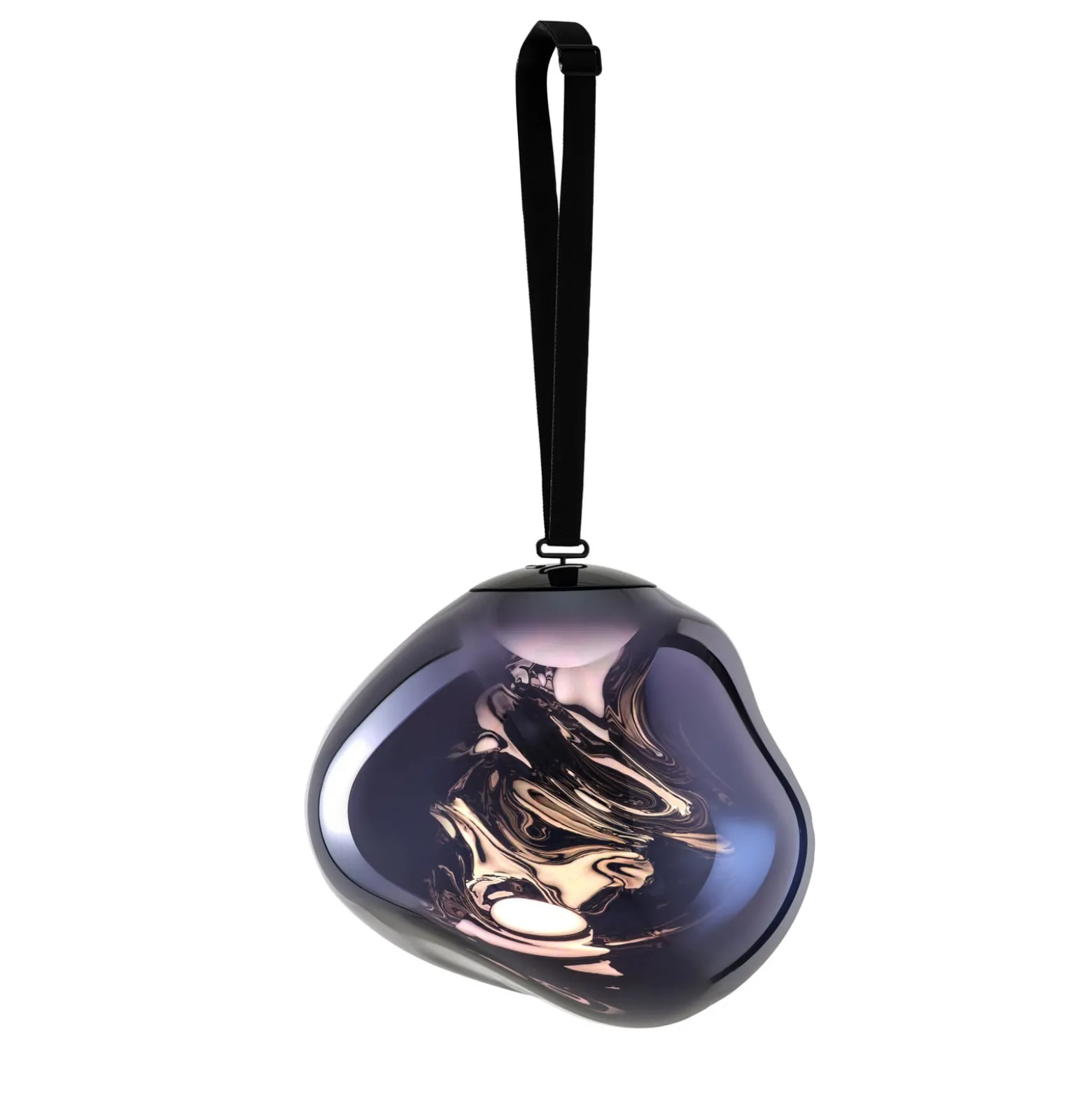 Tom Dixon LED-Akku-Terrassenlampe Melt large, rauchgrau