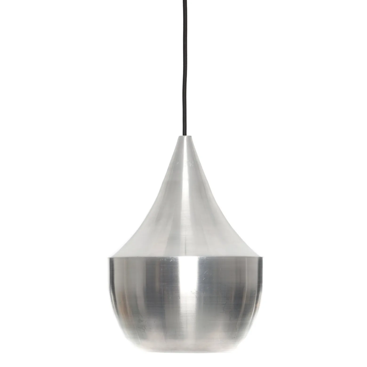 Tom Dixon LED-Hängelampe Beat Fat Unbeaten, aluminiumfarben