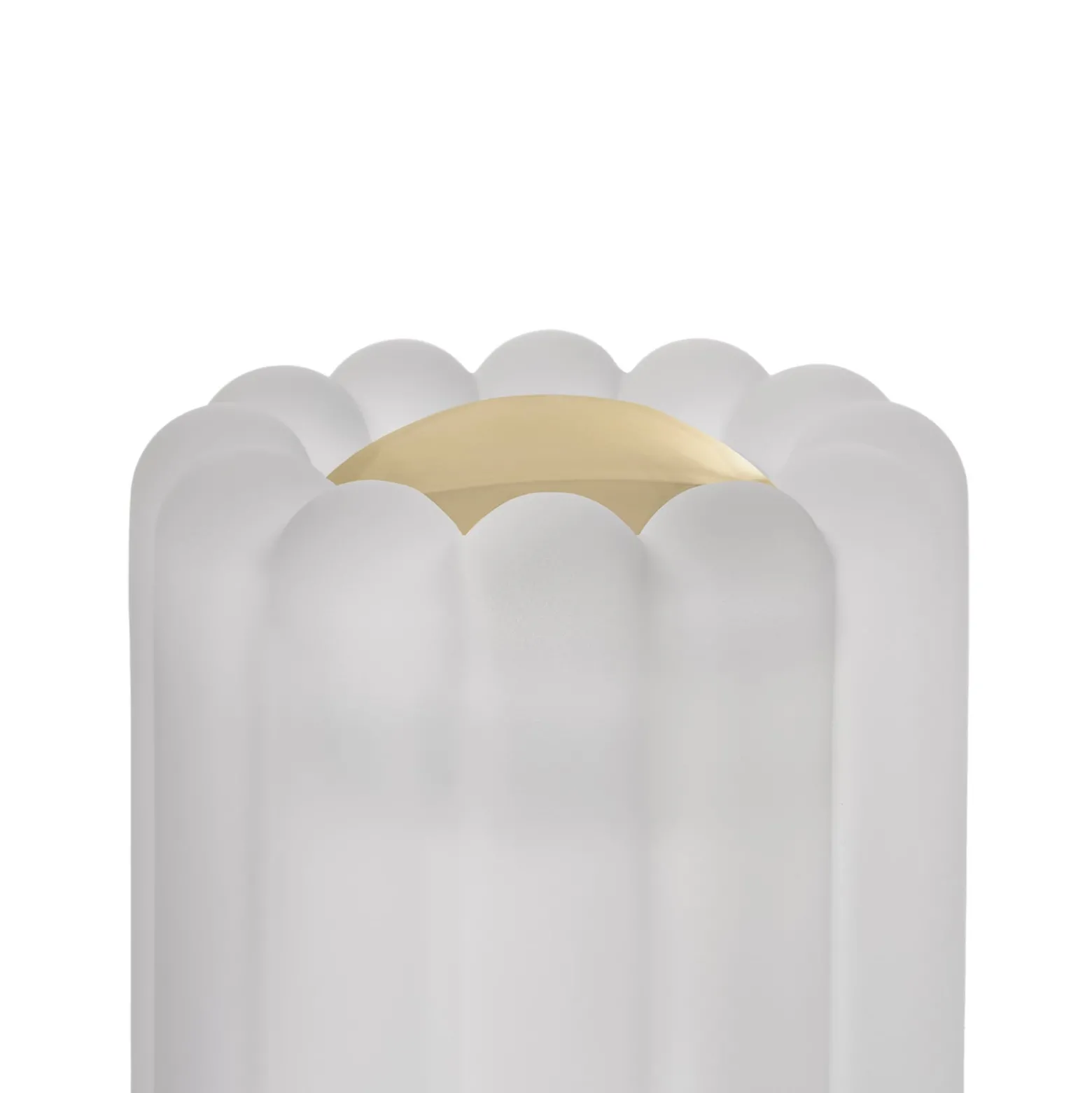 Tom Dixon LED-Tischleuchte Press, Glas gefrostet, Höhe 24 cm