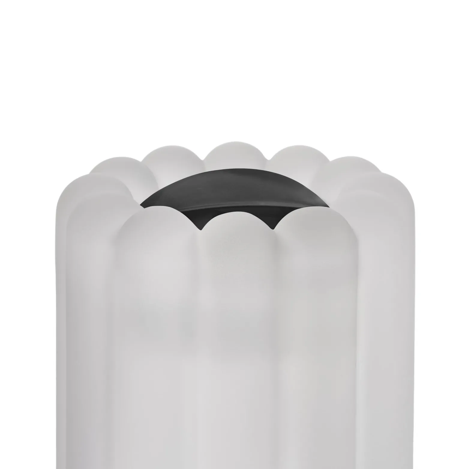 Tom Dixon LED-Tischleuchte Press, Glas gefrostet, Höhe 24 cm