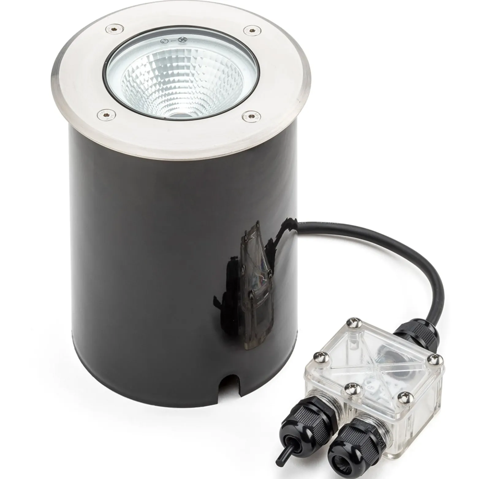 Tuva - LED-Bodeneinbauspot in runder Form, IP65
