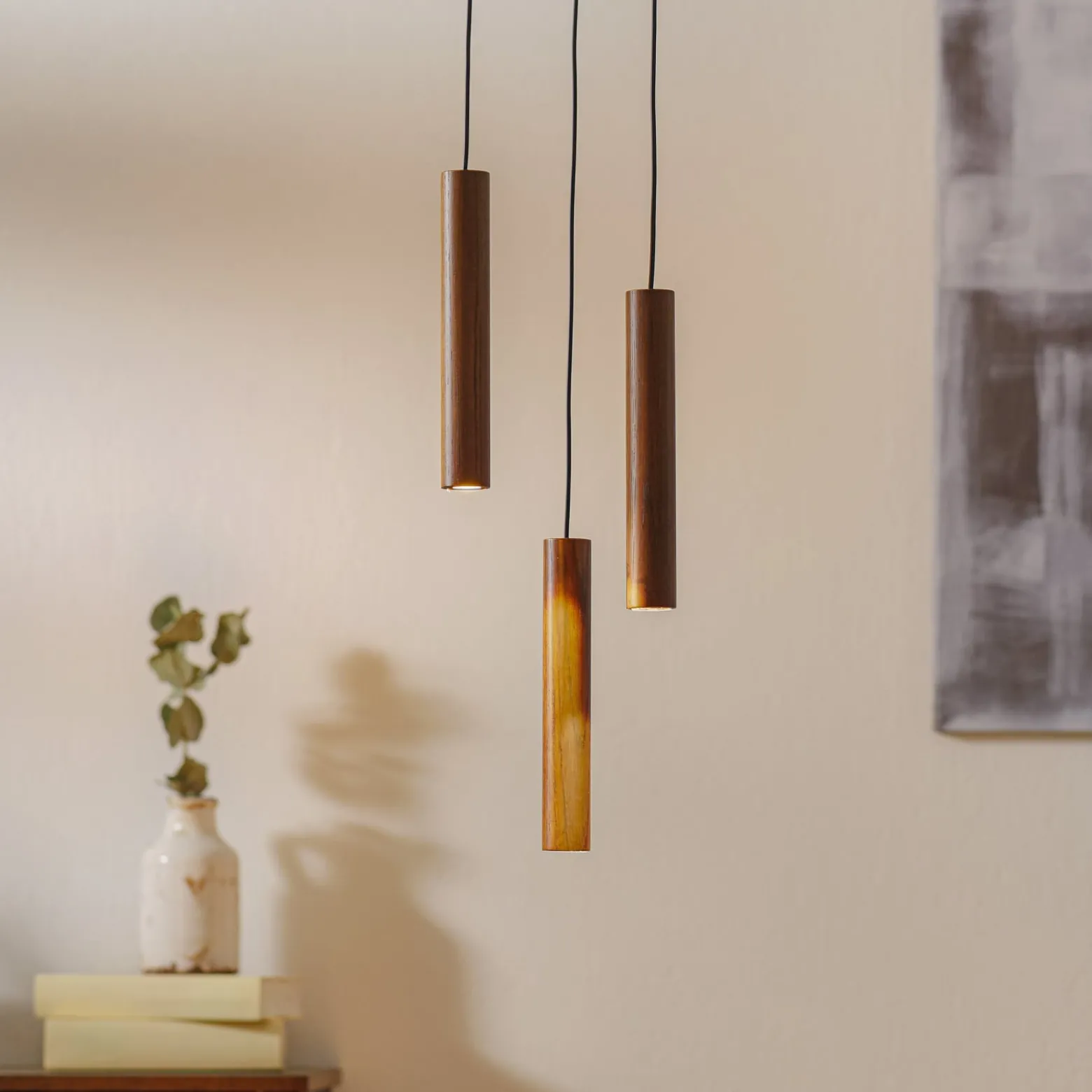 UMAGE Chimes Cluster 3 Hängeleuchte eiche dunkel