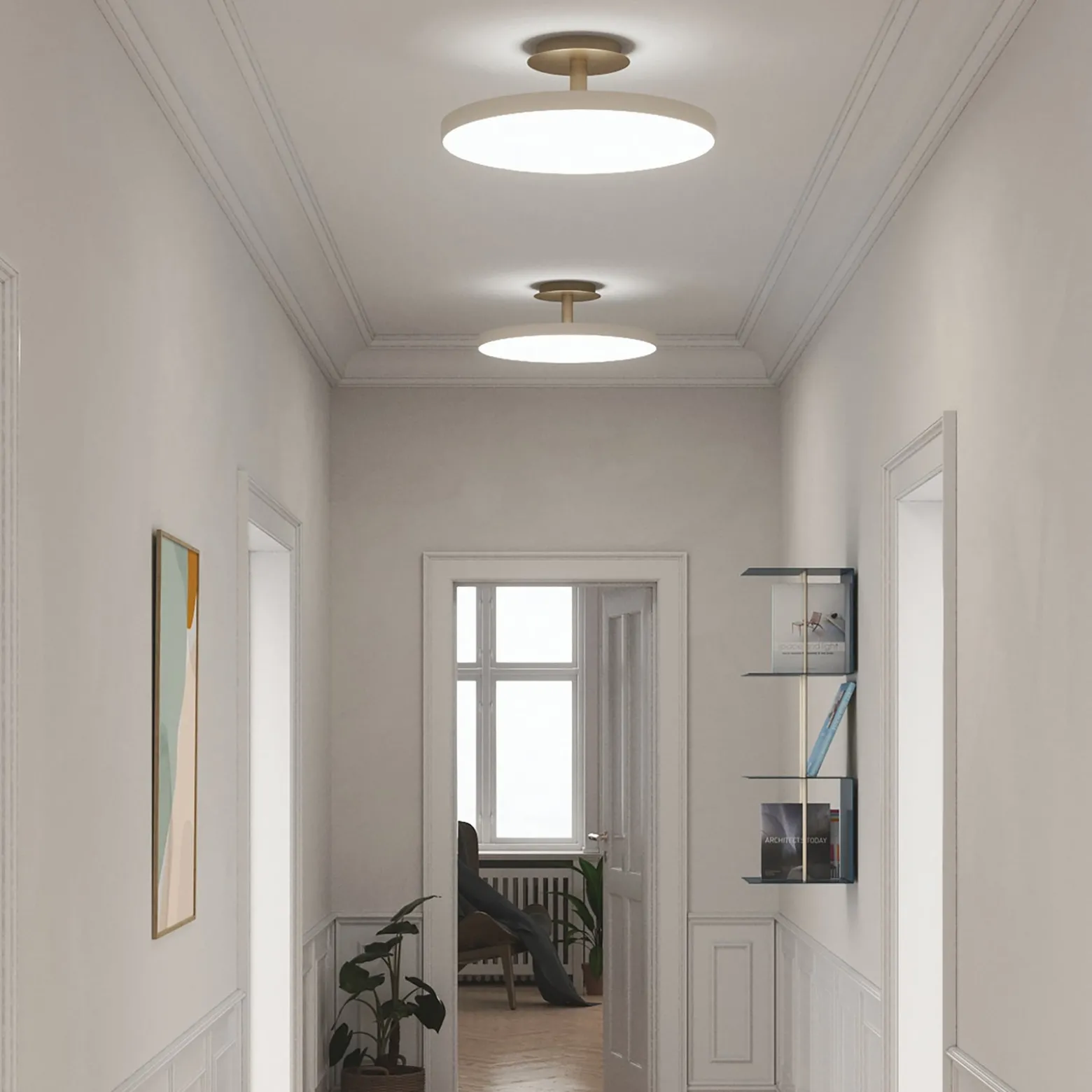 UMAGE LED-Deckenlampe Asteria UP PLUS, perlweiß, Ø 60 cm CCT
