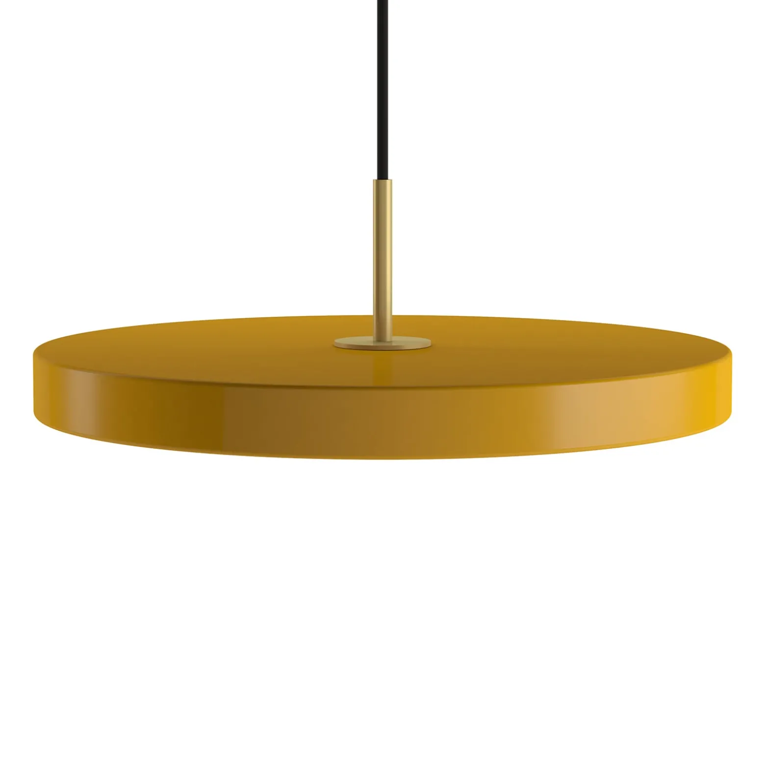 UMAGE LED-Hängelampe Asteria Mini safrangelb/messing Ø 31 cm