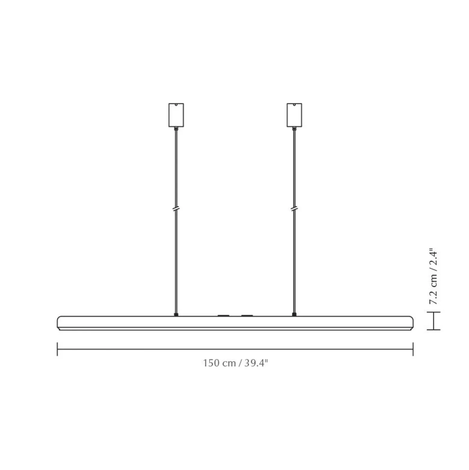 UMAGE LED-Hängelampe Hazel Branch, schwarz/messing, 150 cm