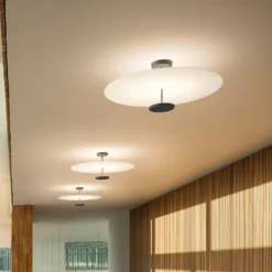 Vibia Flat LED-Deckenleuchte 2-flg. Ø 55 cm weiß