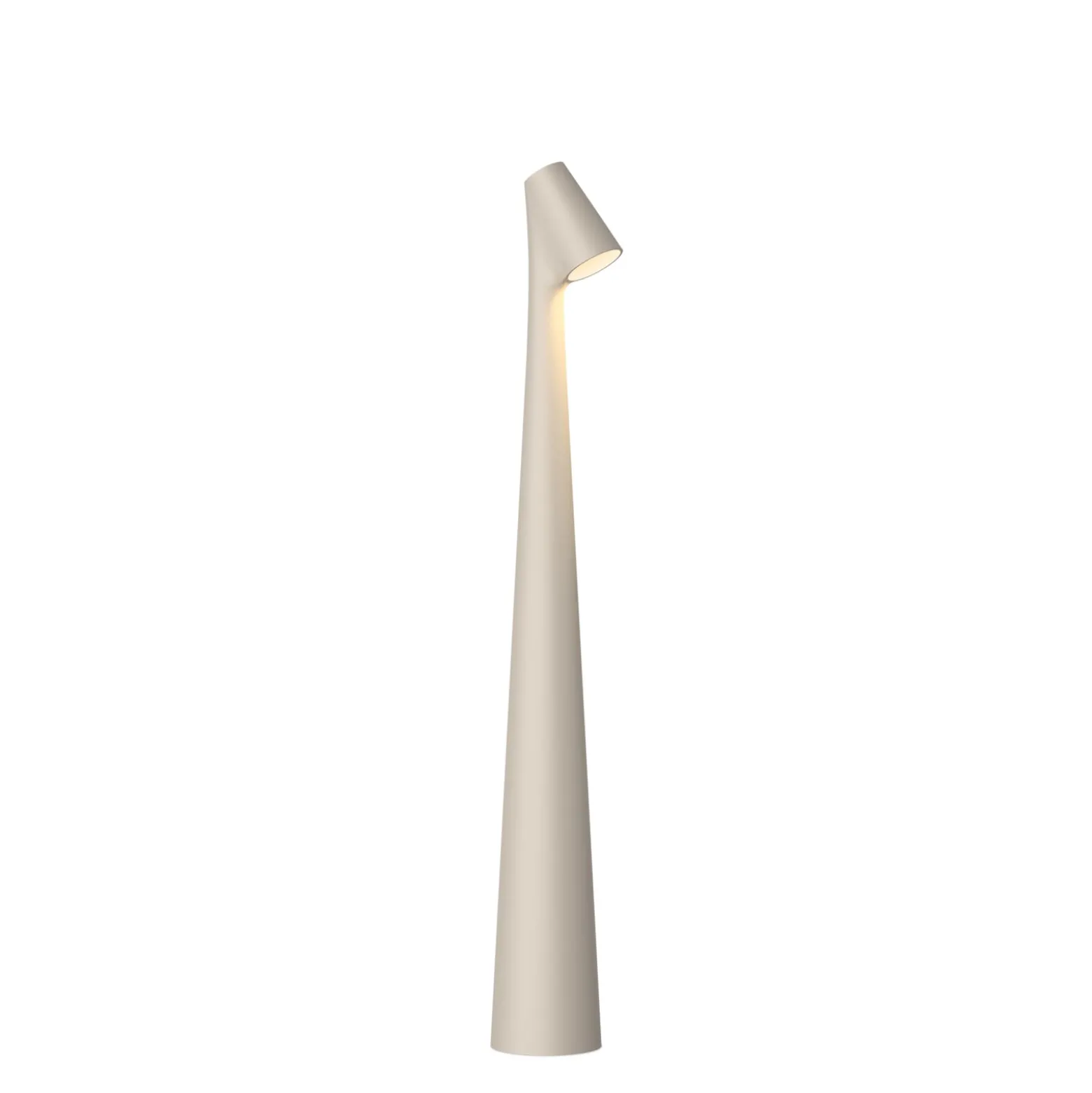 Vibia LED-Akkutischleuchte Africa, Höhe 40cm, hellbeige