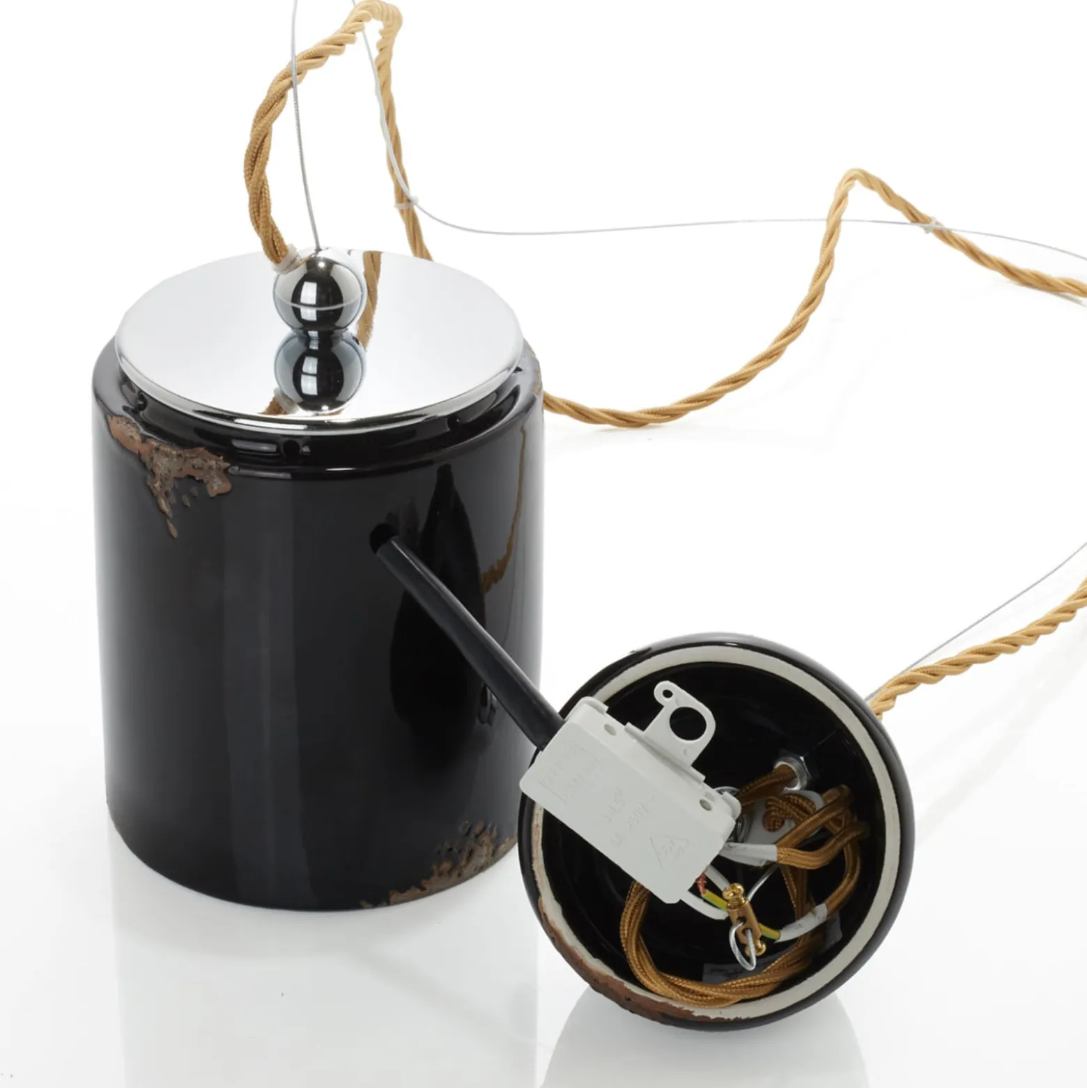 Vintage-Pendelleuchte C984 schwarz