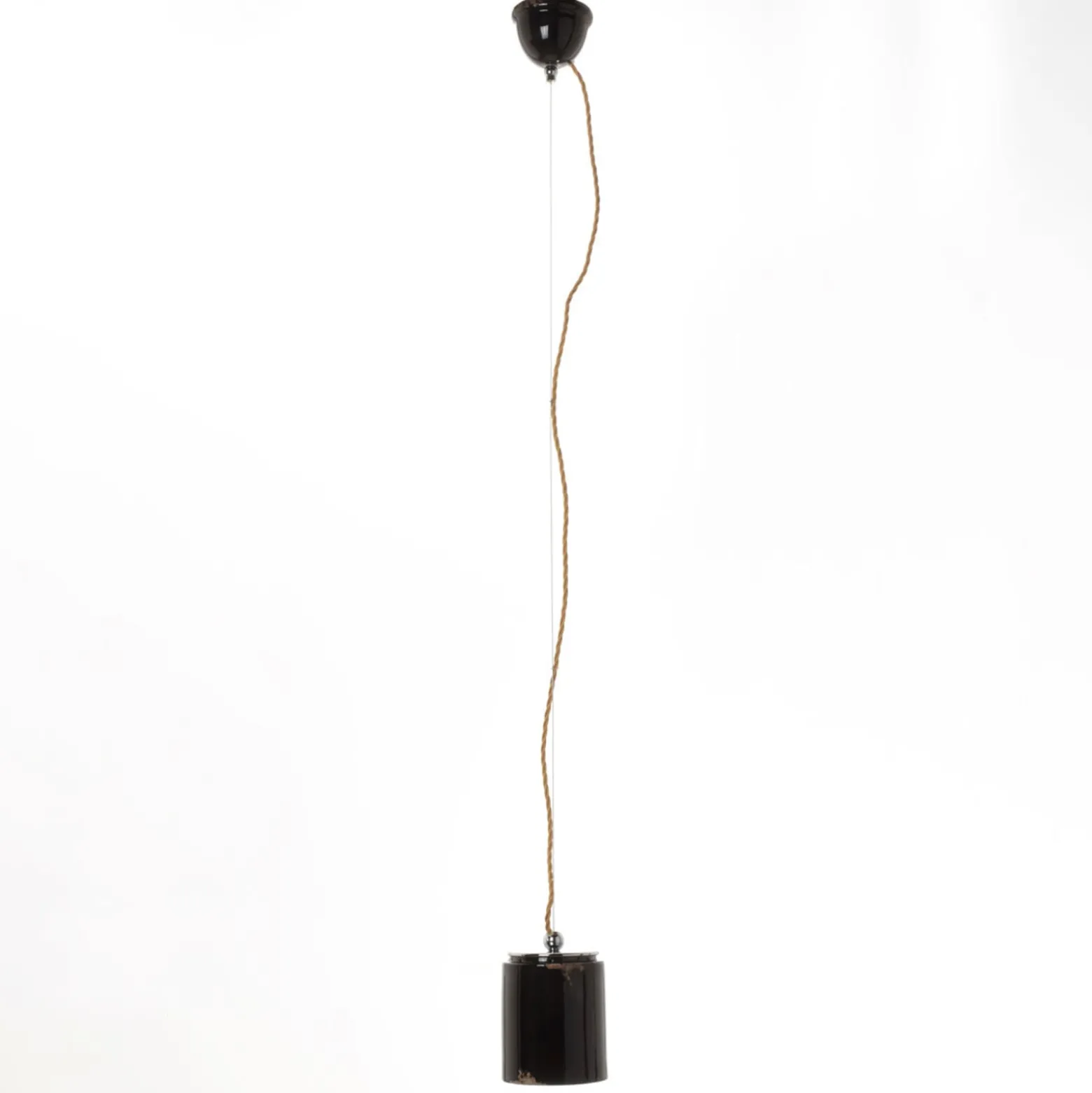 Vintage-Pendelleuchte C984 schwarz
