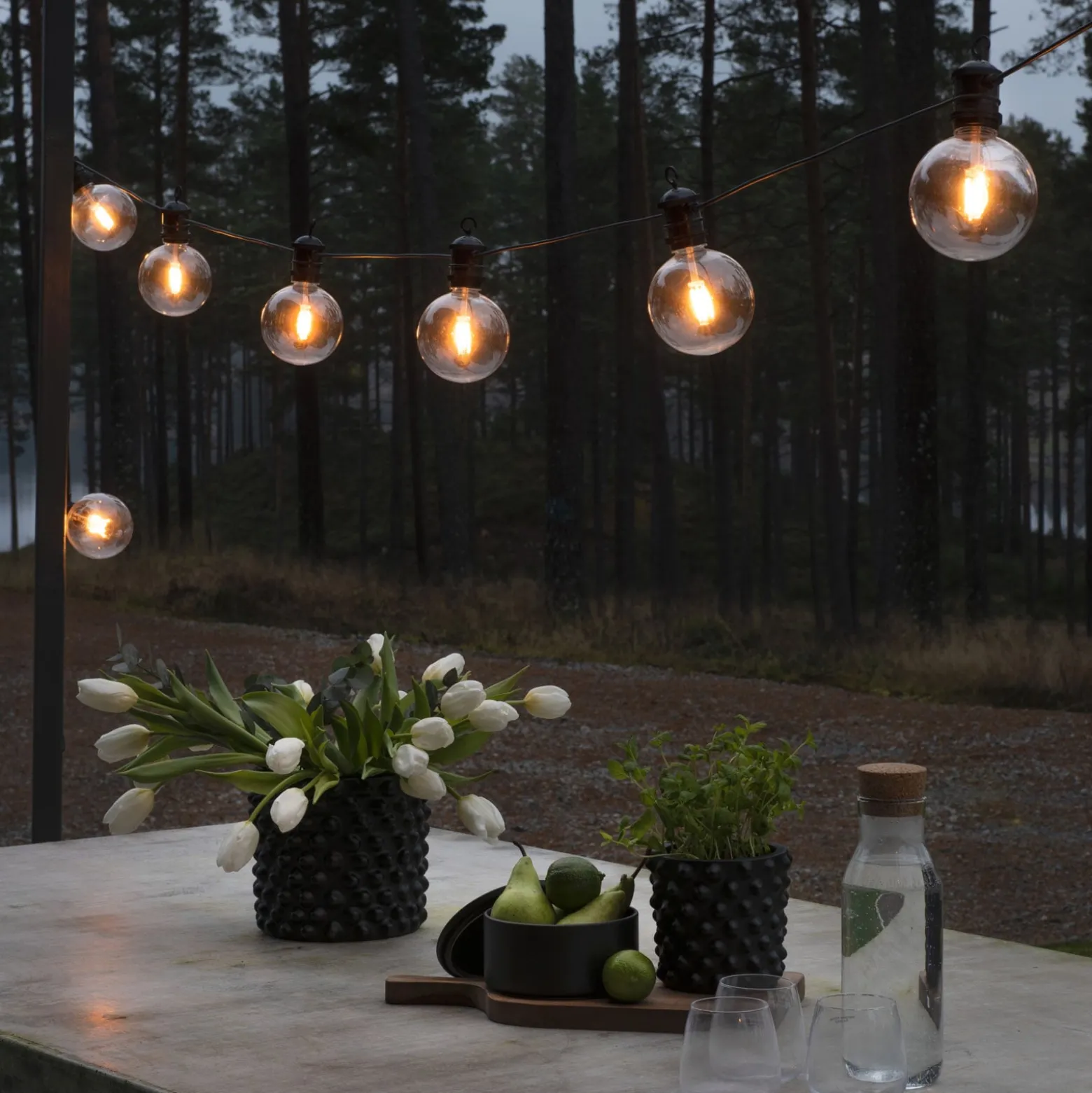 24V-System Biergartenkette Globe Basis, 10-flg.