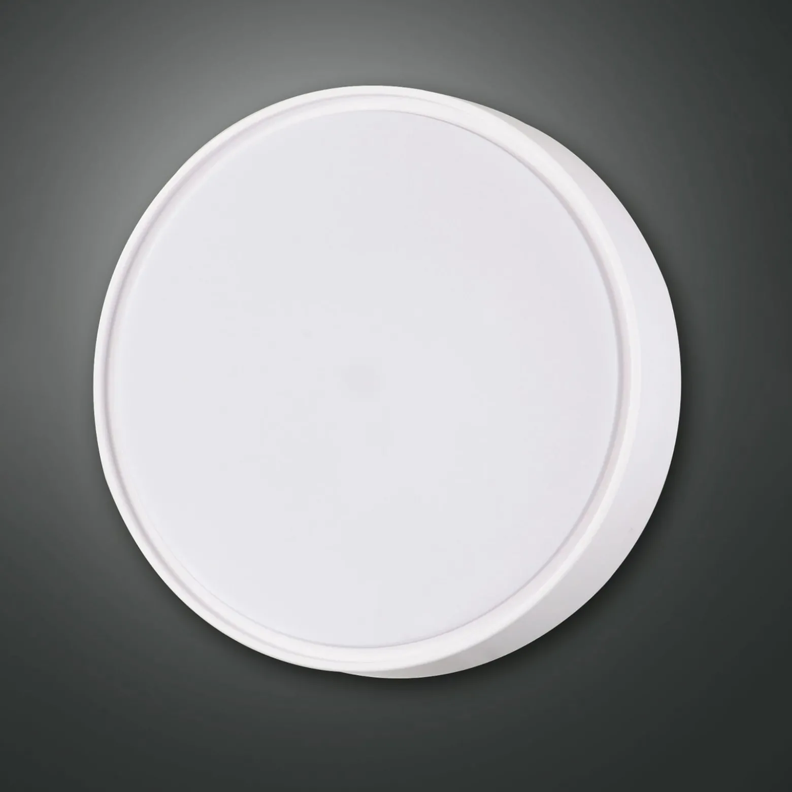 Wandleuchte Hatton, Ø 30 cm, Sensor, 2 x E27, weiß, IP65