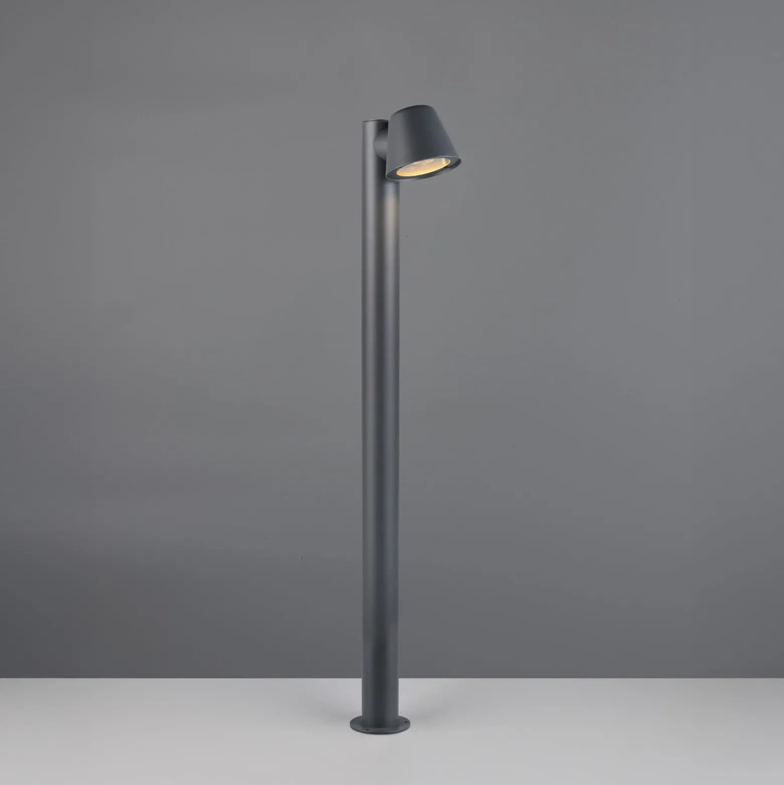 Wegelampe Beni, schwarz matt, Höhe 100 cm, Metall