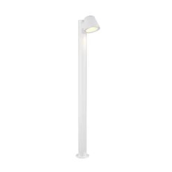 Wegelampe Beni, weiß matt, Höhe 100 cm, Metall